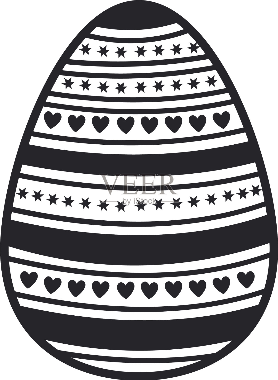 复活节彩蛋孤立图标插画图片素材