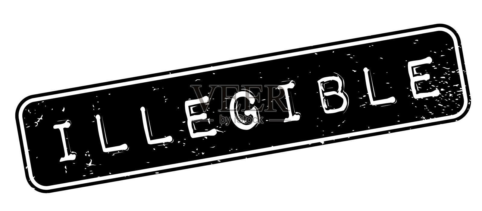 字迹模糊的橡皮图章设计元素图片