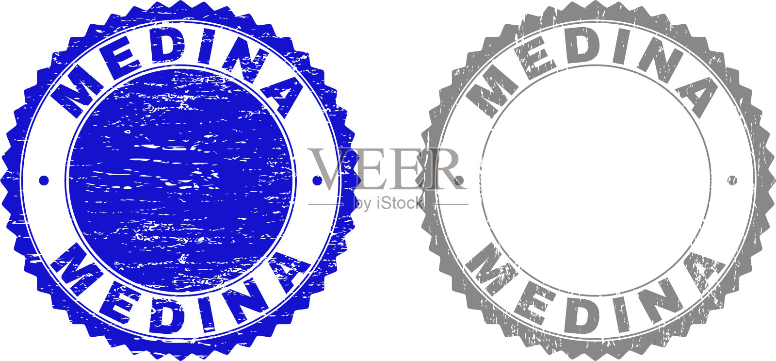 Grunge medina纹理邮票印章插画图片素材