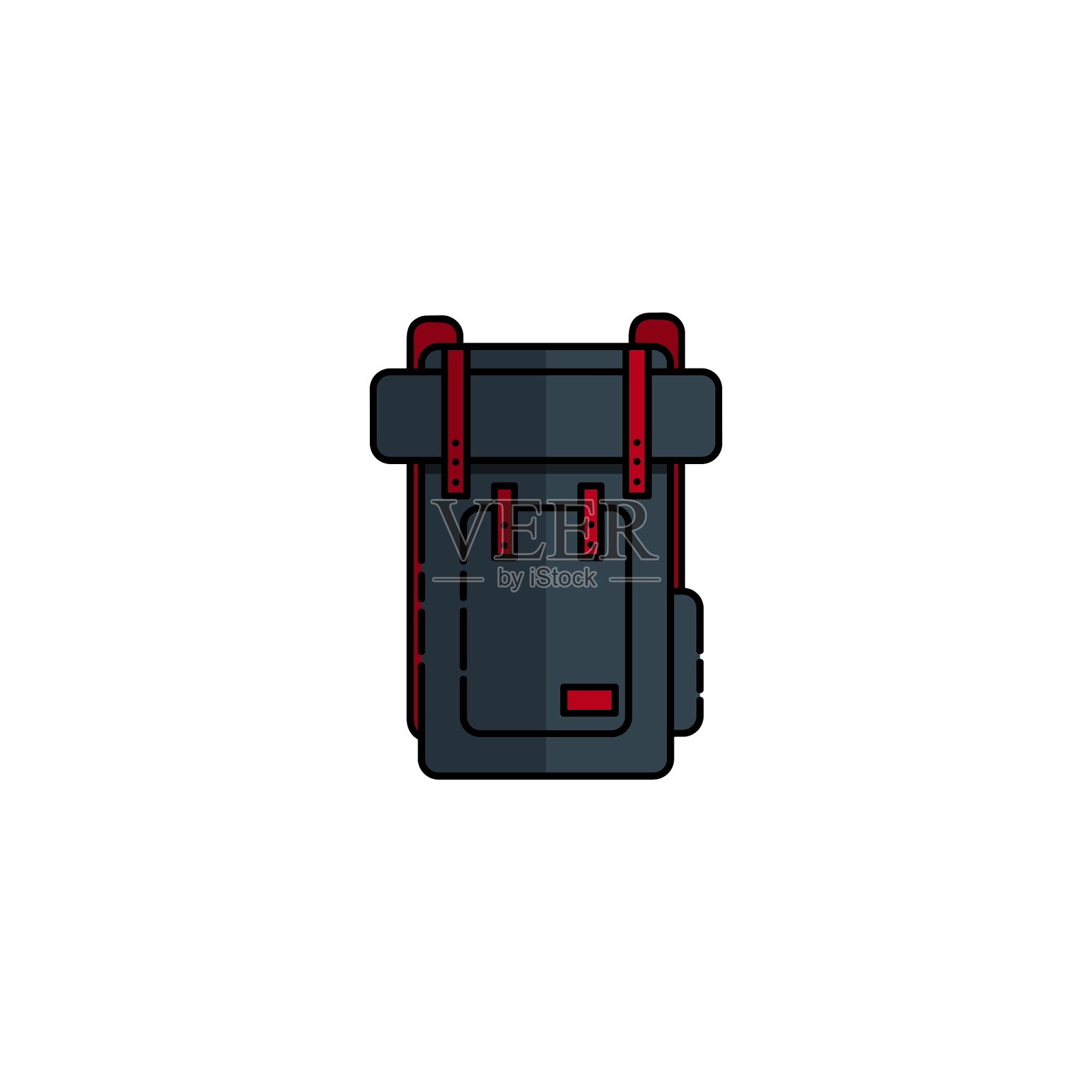 狩猎图标帆布背包图标素材