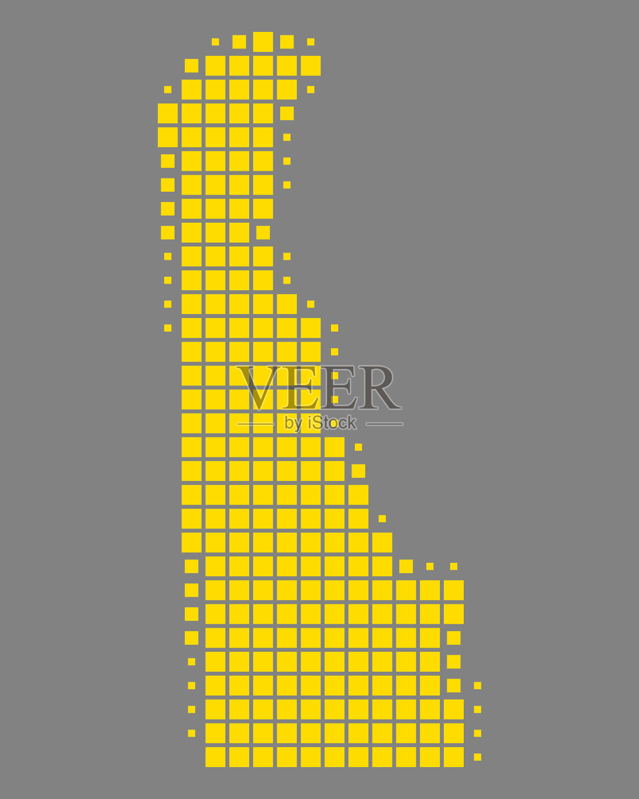 特拉华州的地图插画图片素材