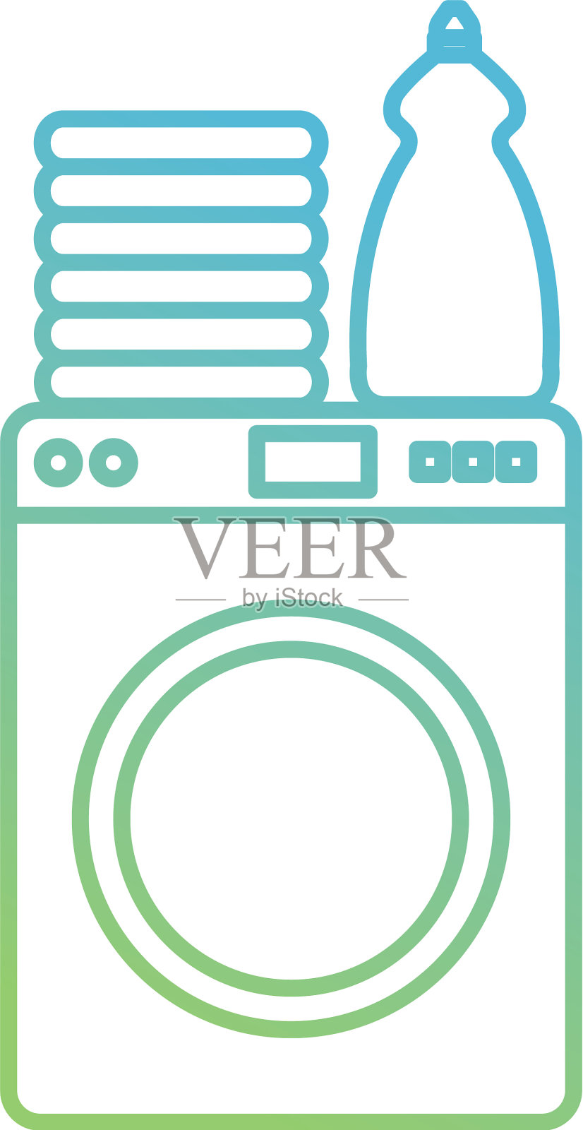 洗衣机洗衣服务设计元素图片