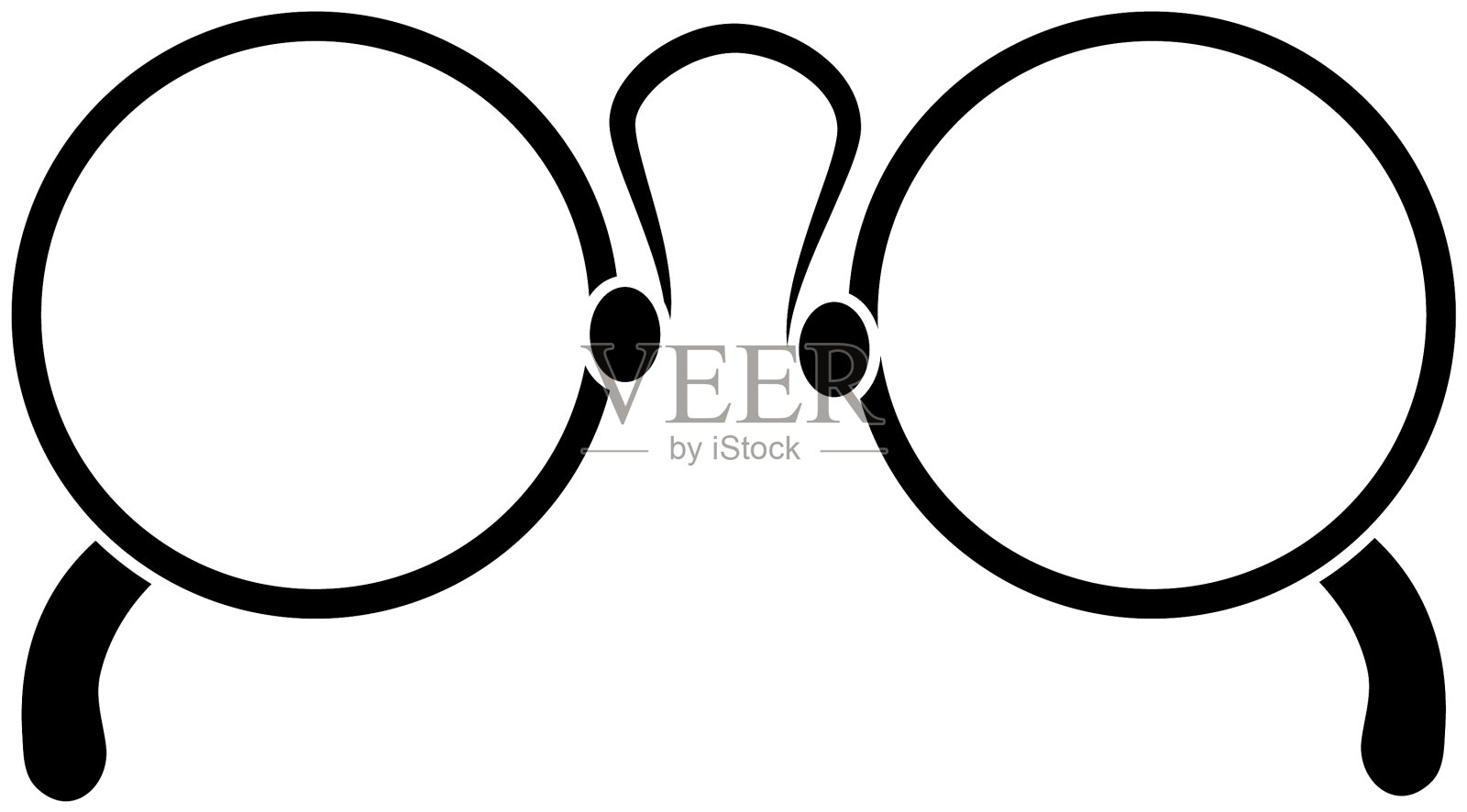 眼镜孤立图标设计元素图片