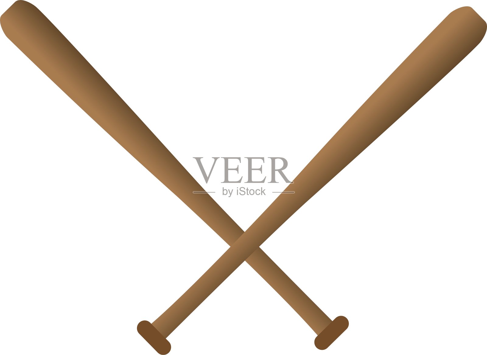 卡通棒球棒图标设计元素图片