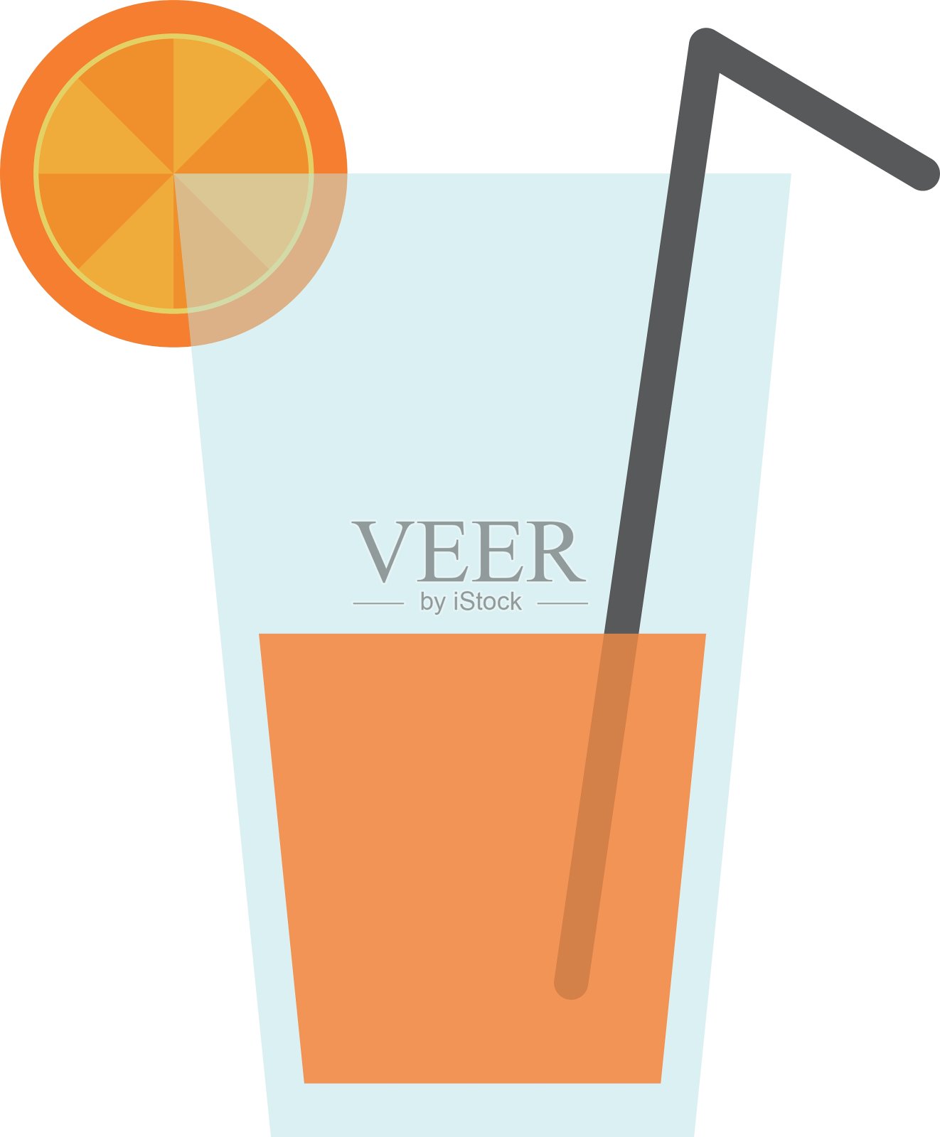 果汁图标形象插画图片素材