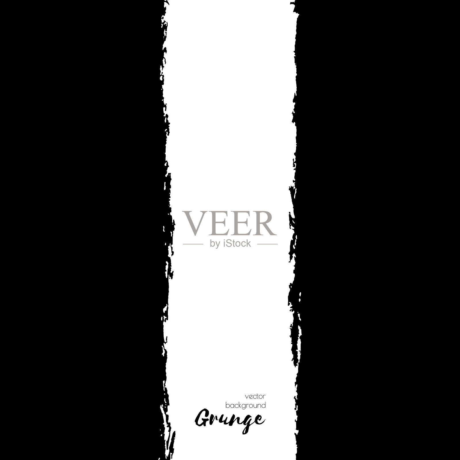 暗黑色垃圾水彩水墨纹理框架插画图片素材