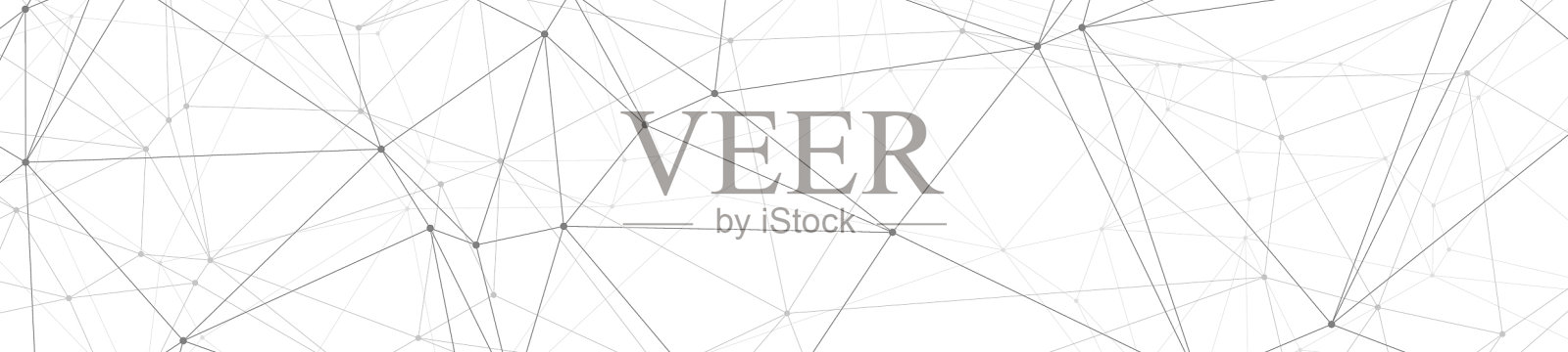 随机三角形连接圆圈，很有创意设计元素图片