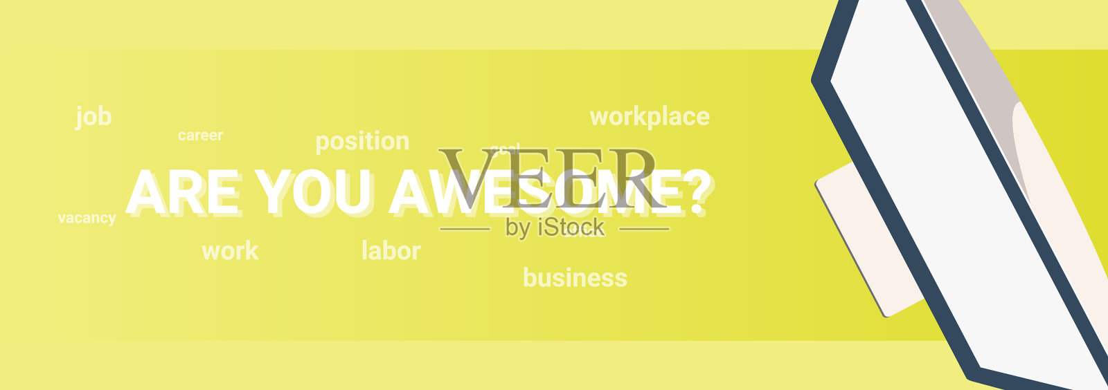 我们正在招聘和工作搜索横幅插画图片素材