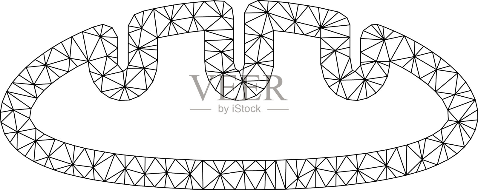 面包多边形框架网格插画图片素材