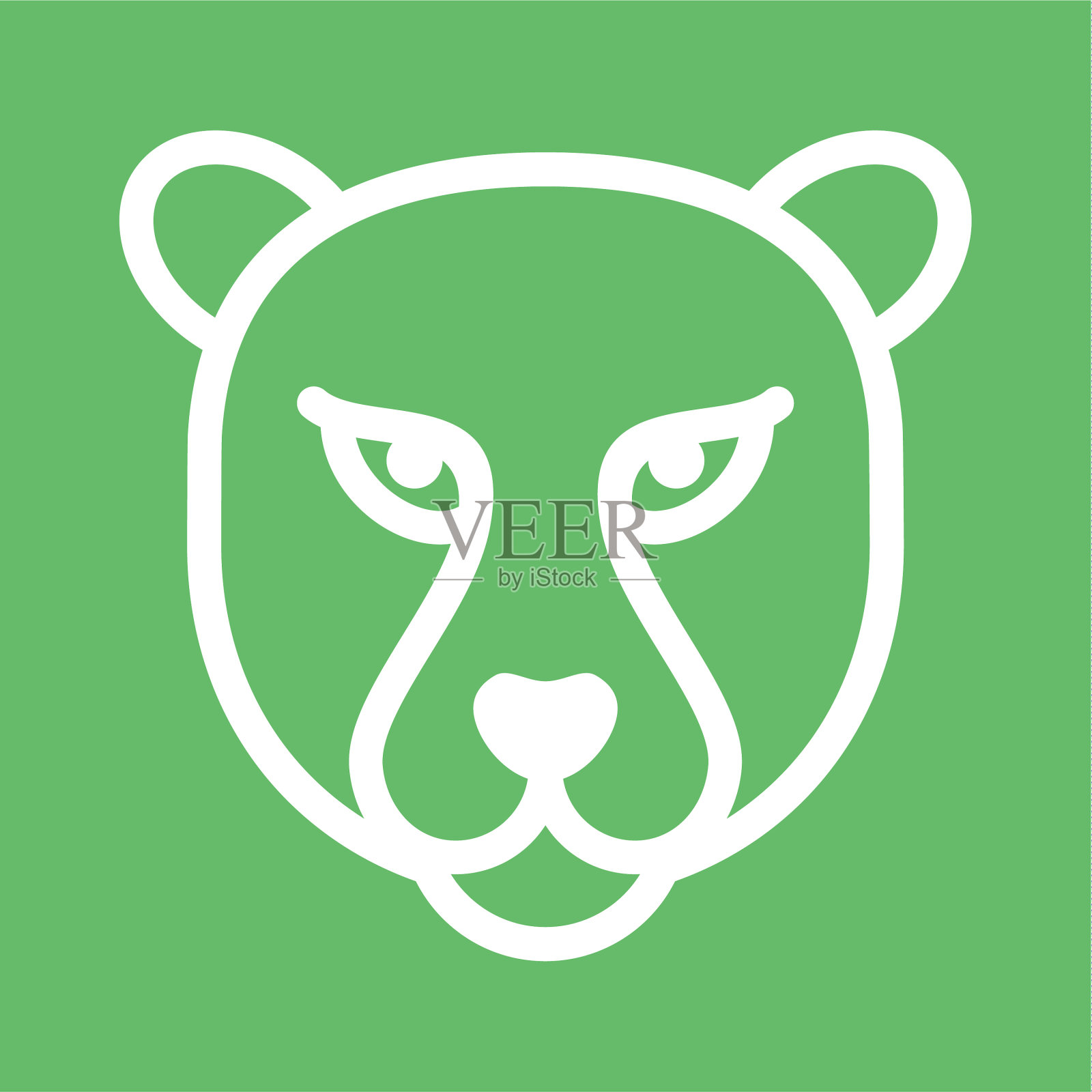 猎豹的脸插画图片素材