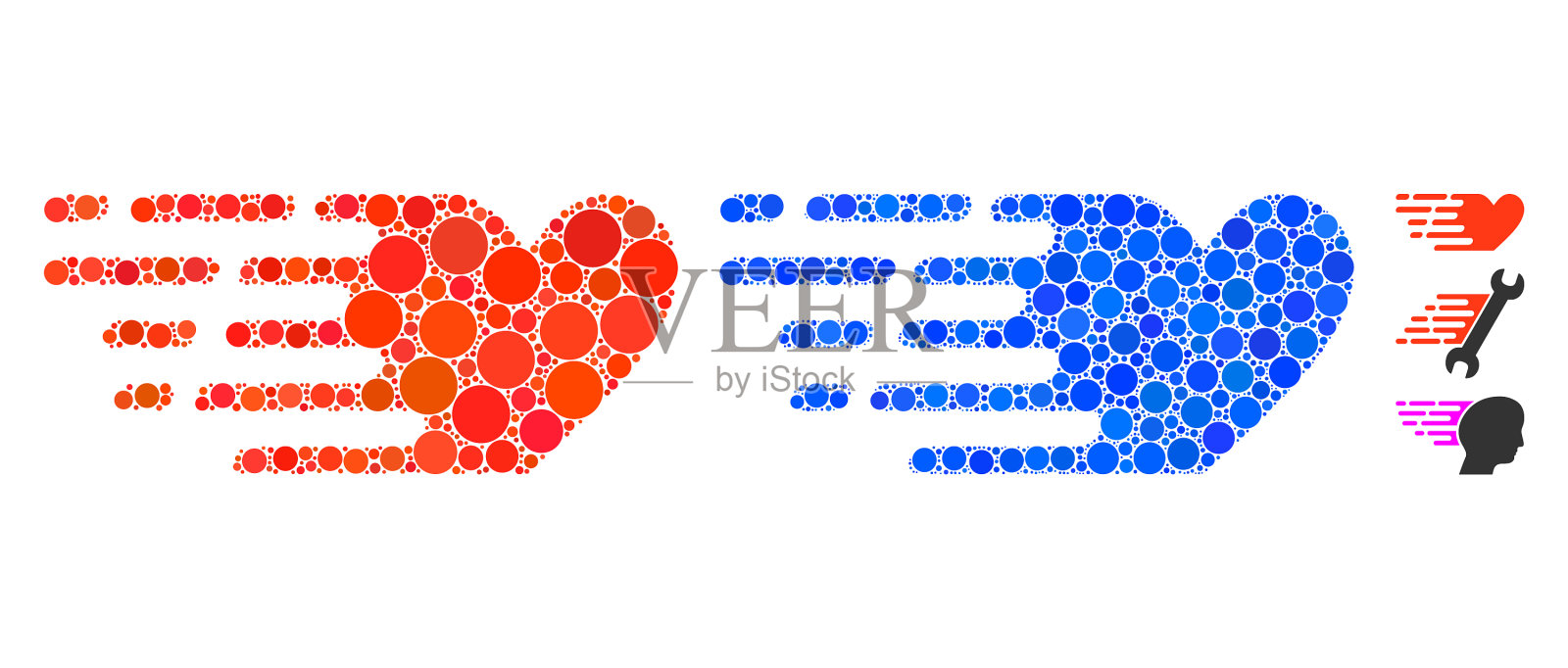 快爱合成圆圆点图标插画图片素材