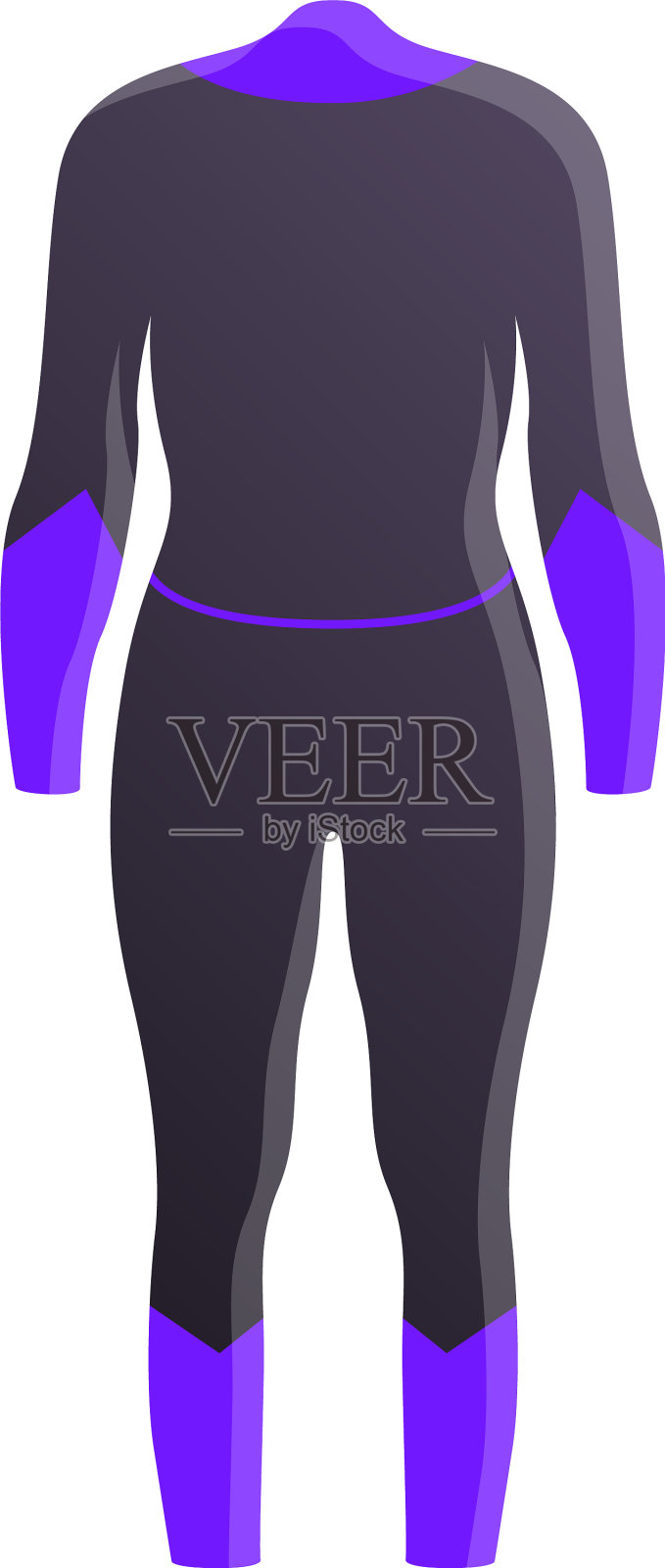 浮潜服装图标卡通风格设计元素图片