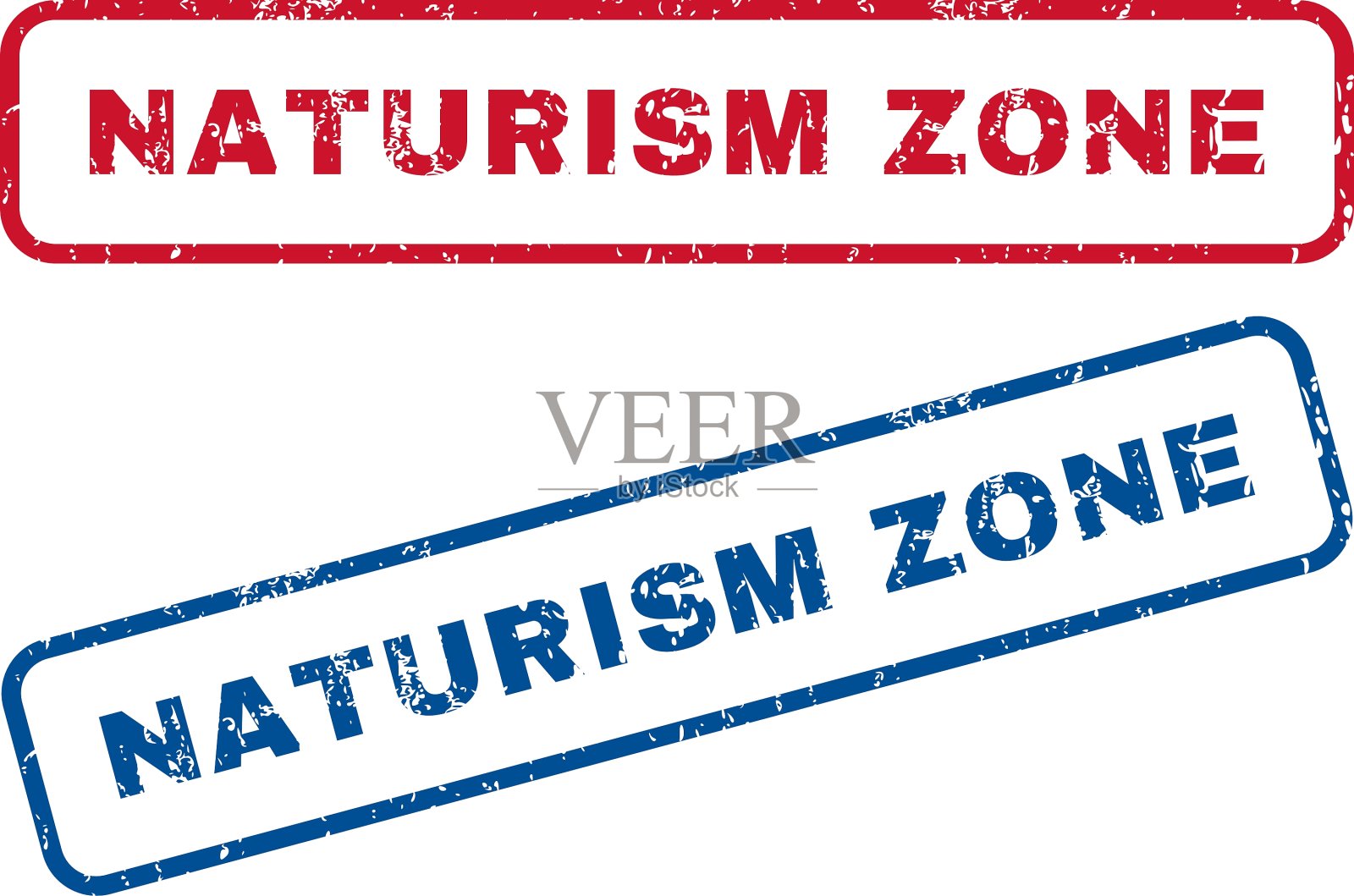 主义区橡皮图章插画图片素材