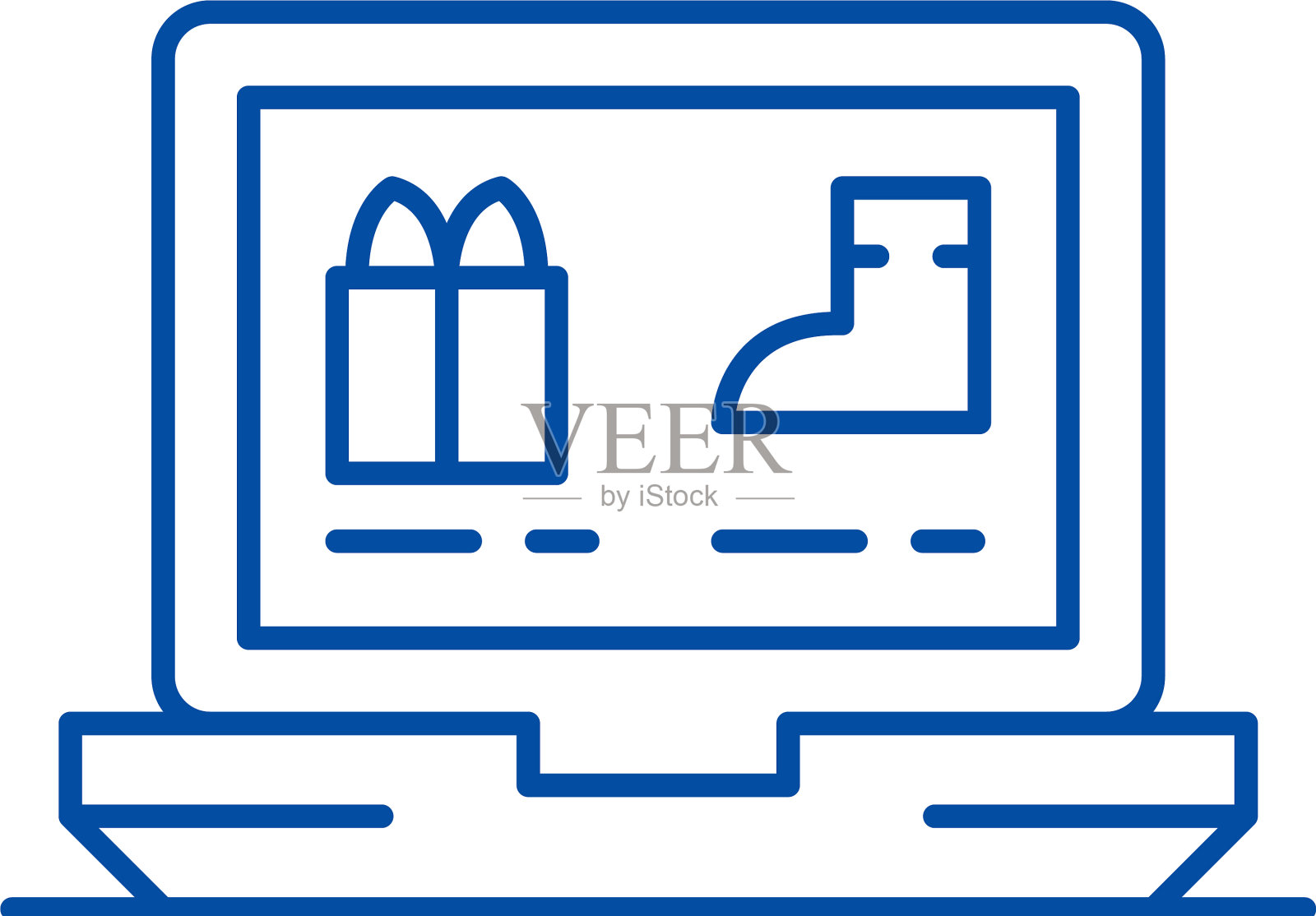 网上服装店的线上图标概念设计元素图片