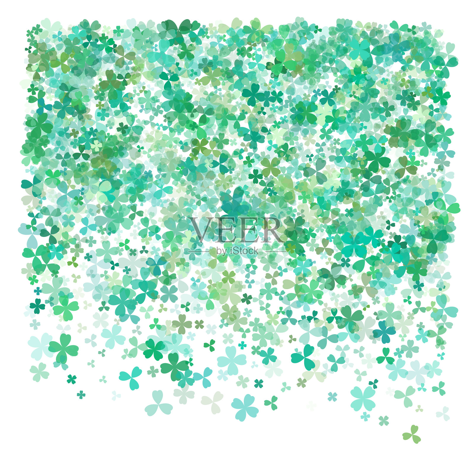 一个圣帕特里克日的背景简单的设计插画图片素材