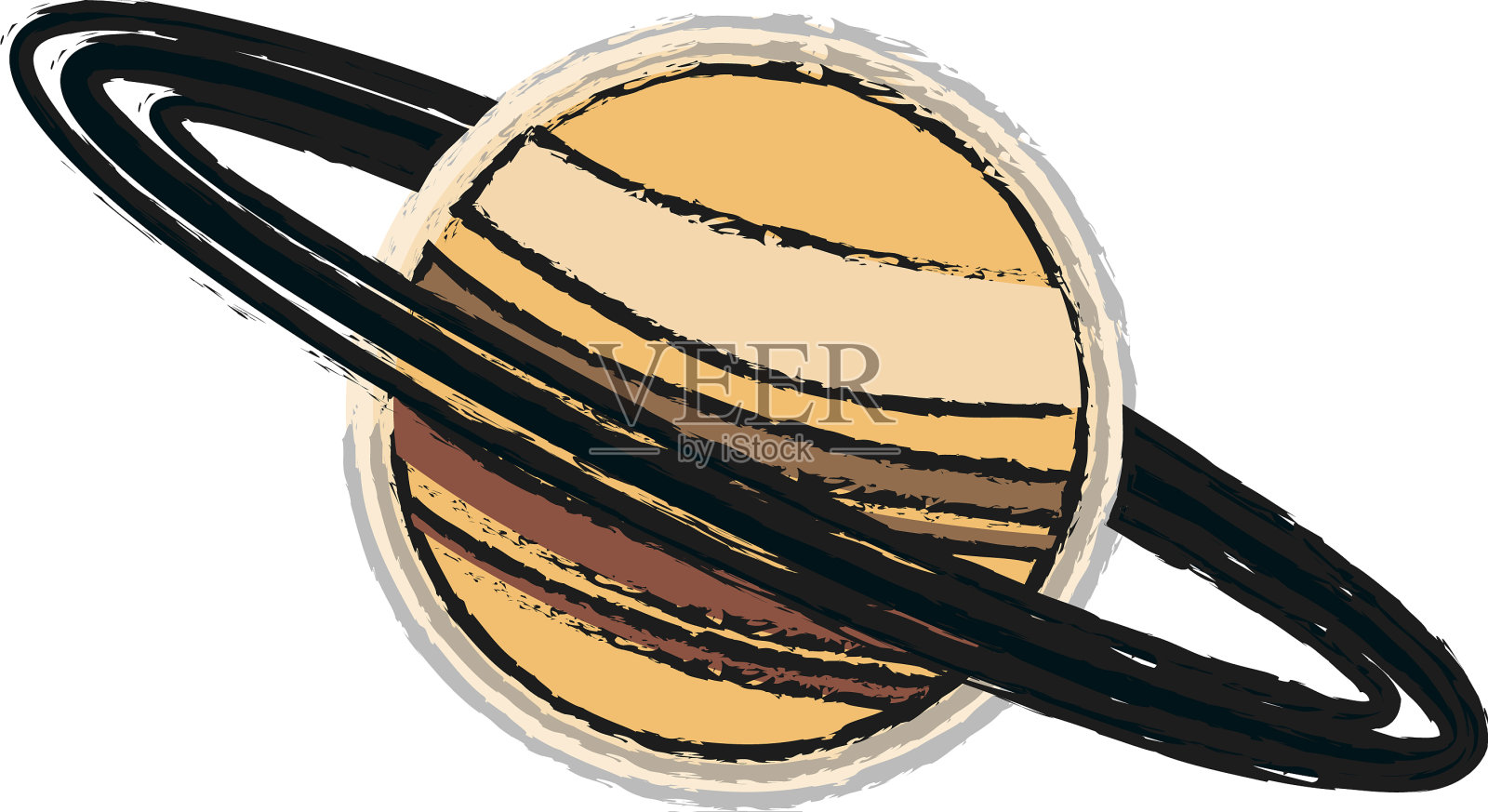 土星插画图片素材