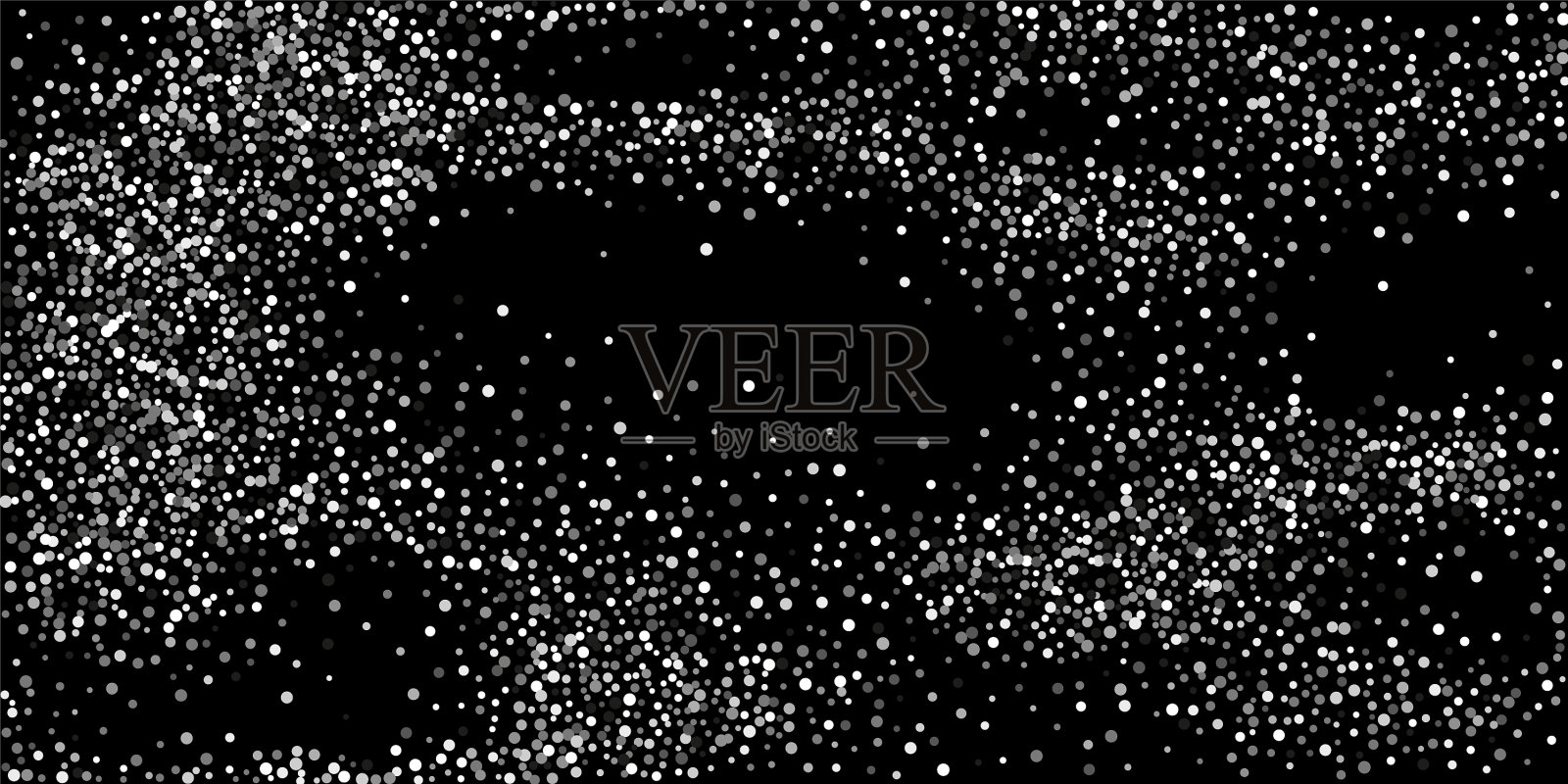 银色闪光纸屑插画图片素材