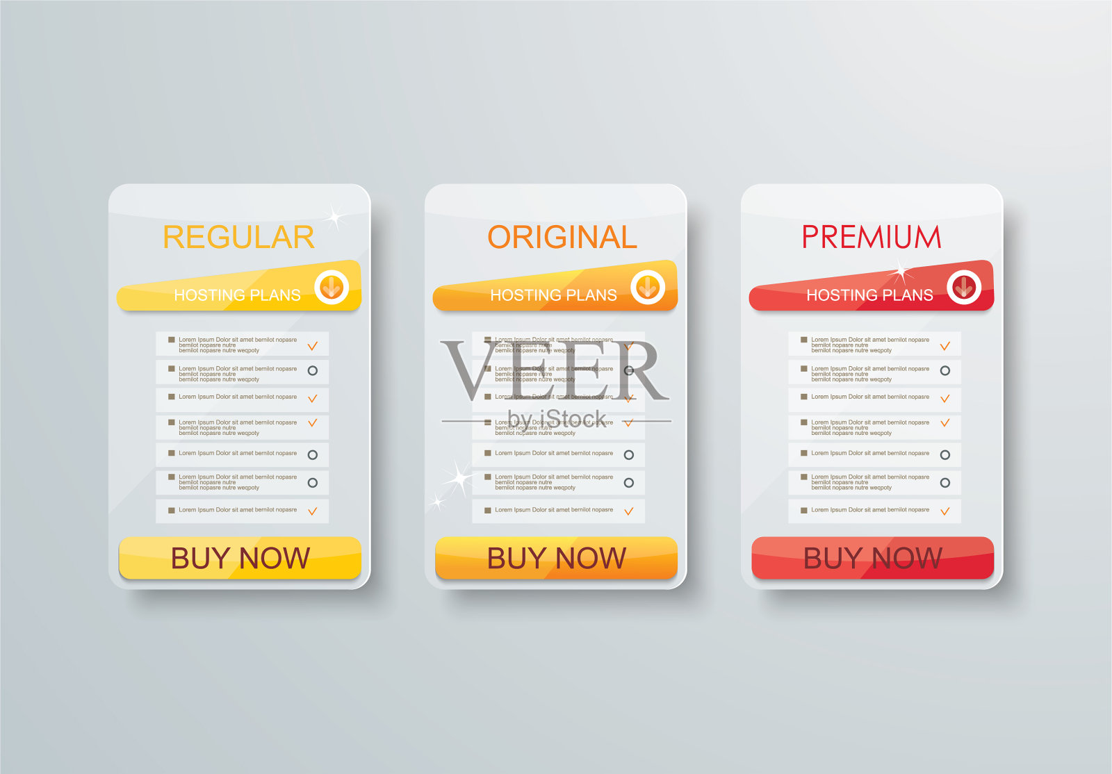 价格清单小部件与在线支付计划设计模板素材