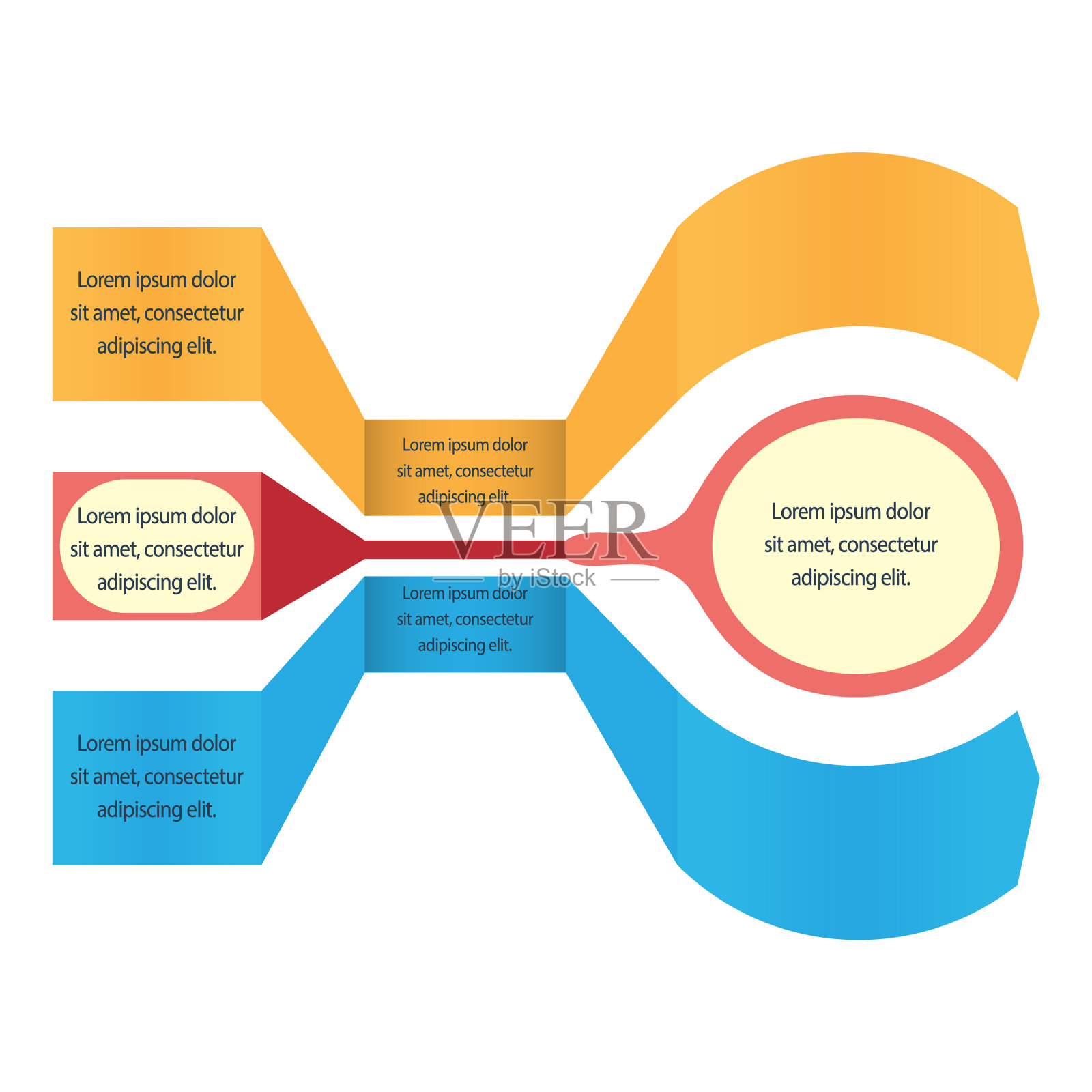 现代信息图形选项横幅插画图片素材