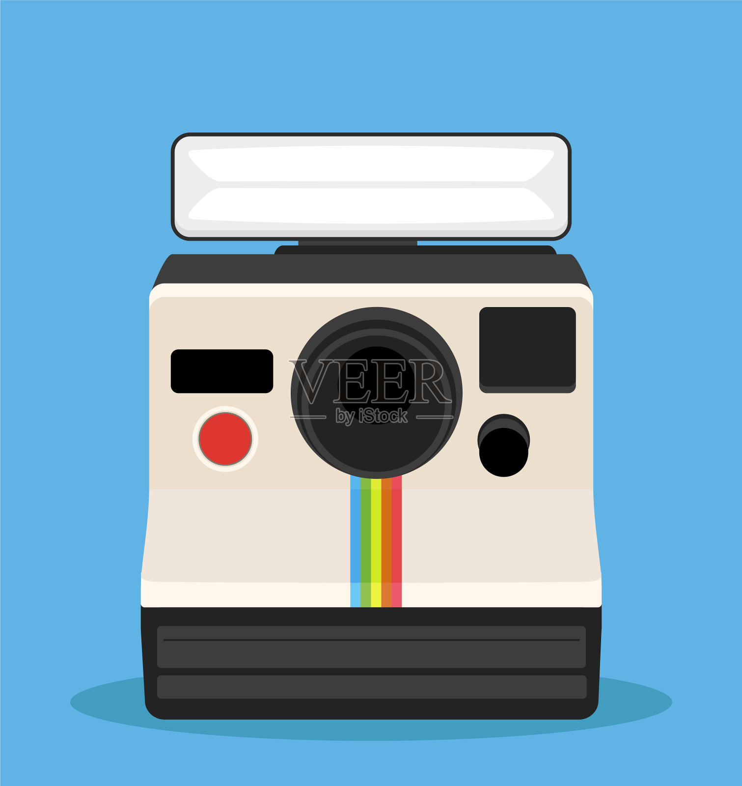 一次成像相机插画图片素材