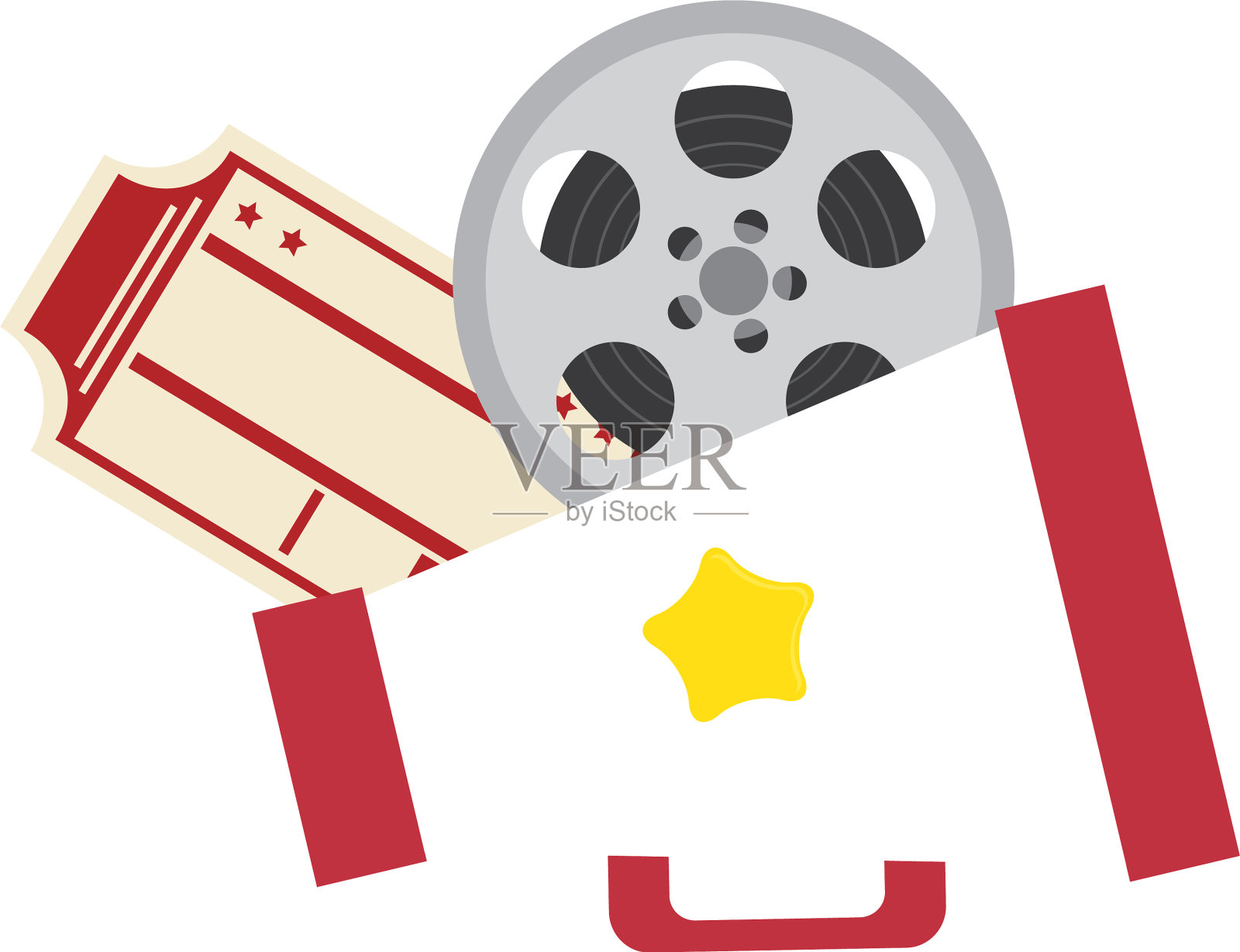 电影娱乐套装图标图标素材