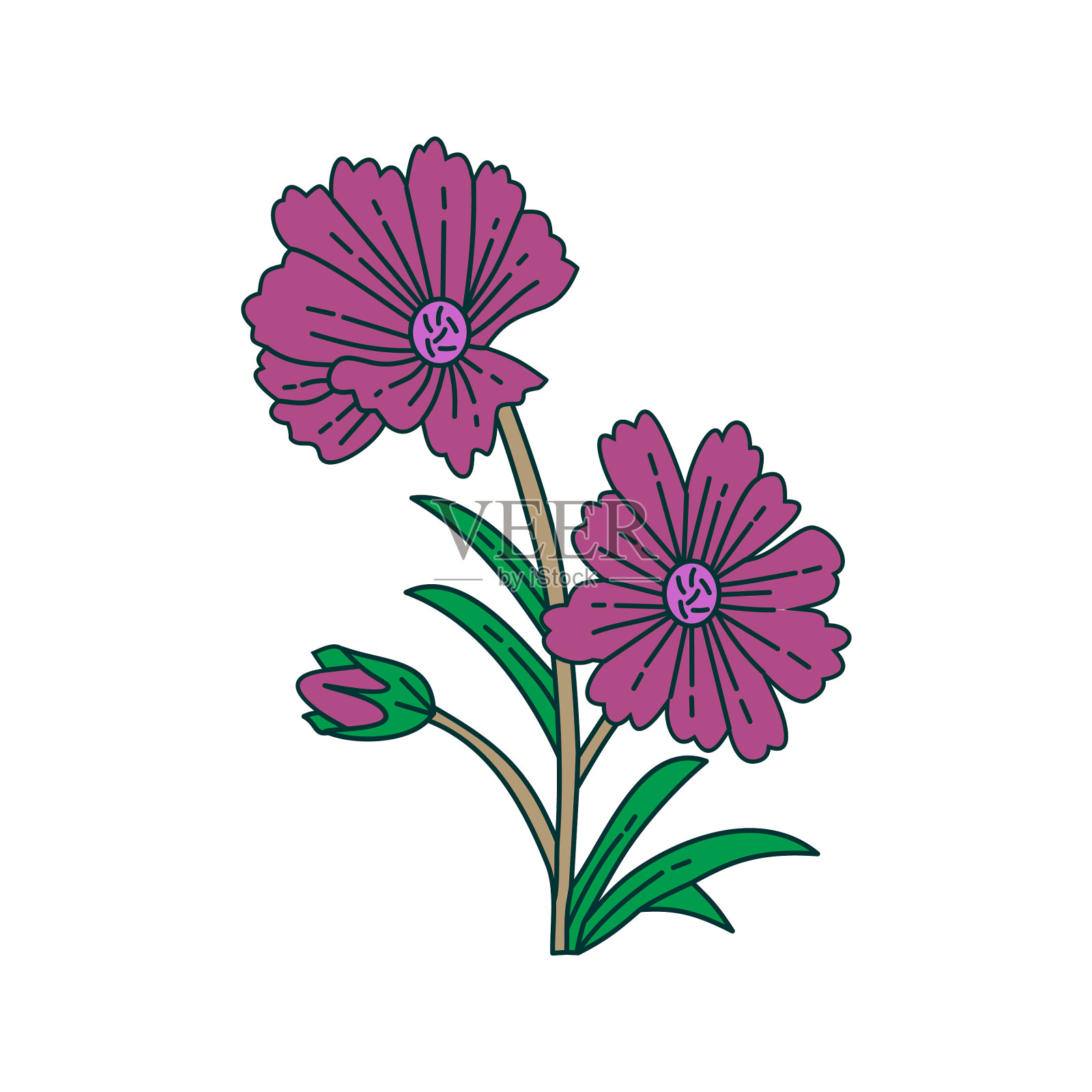 花叶设计模板设计元素图片