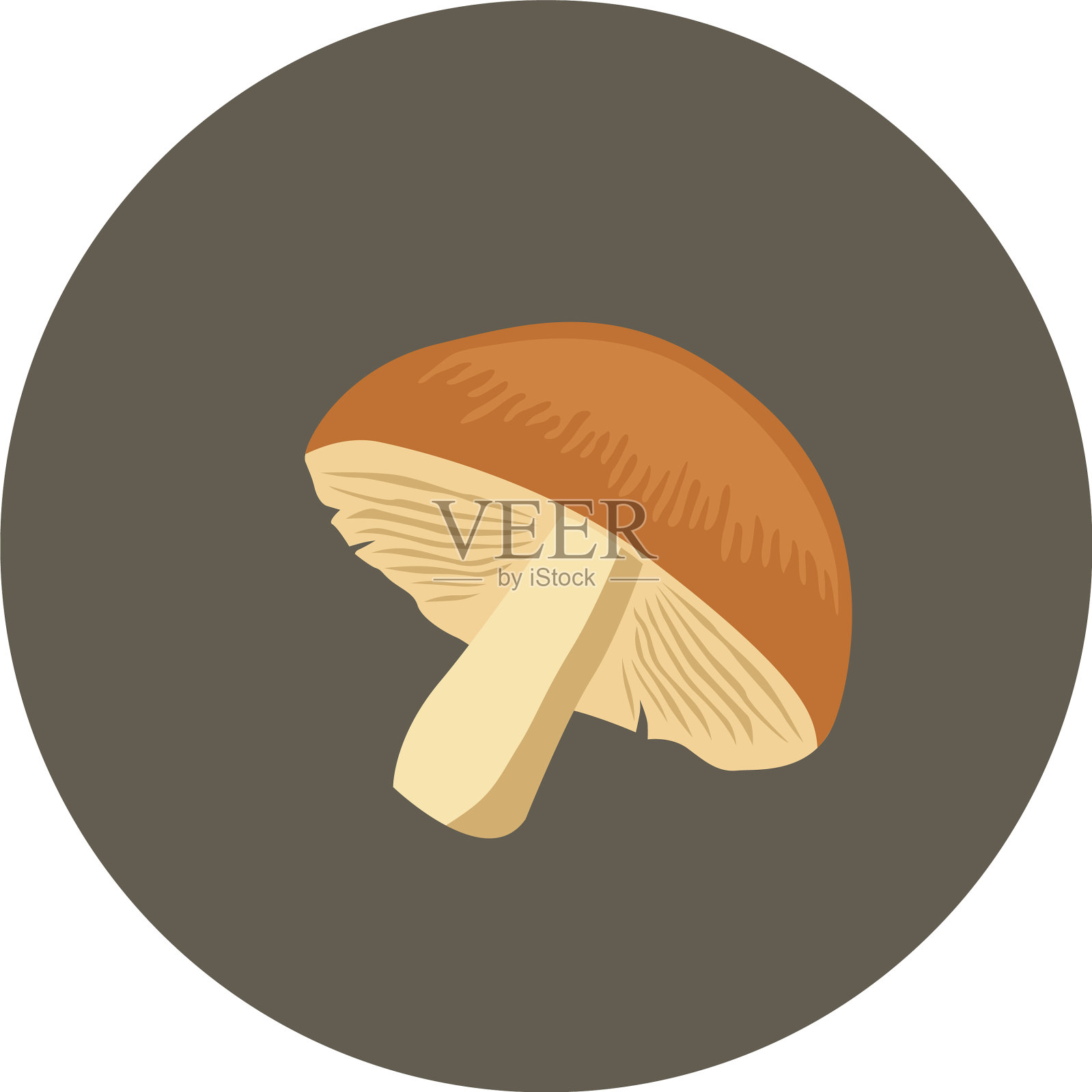 可爱的小蘑菇设计元素图片