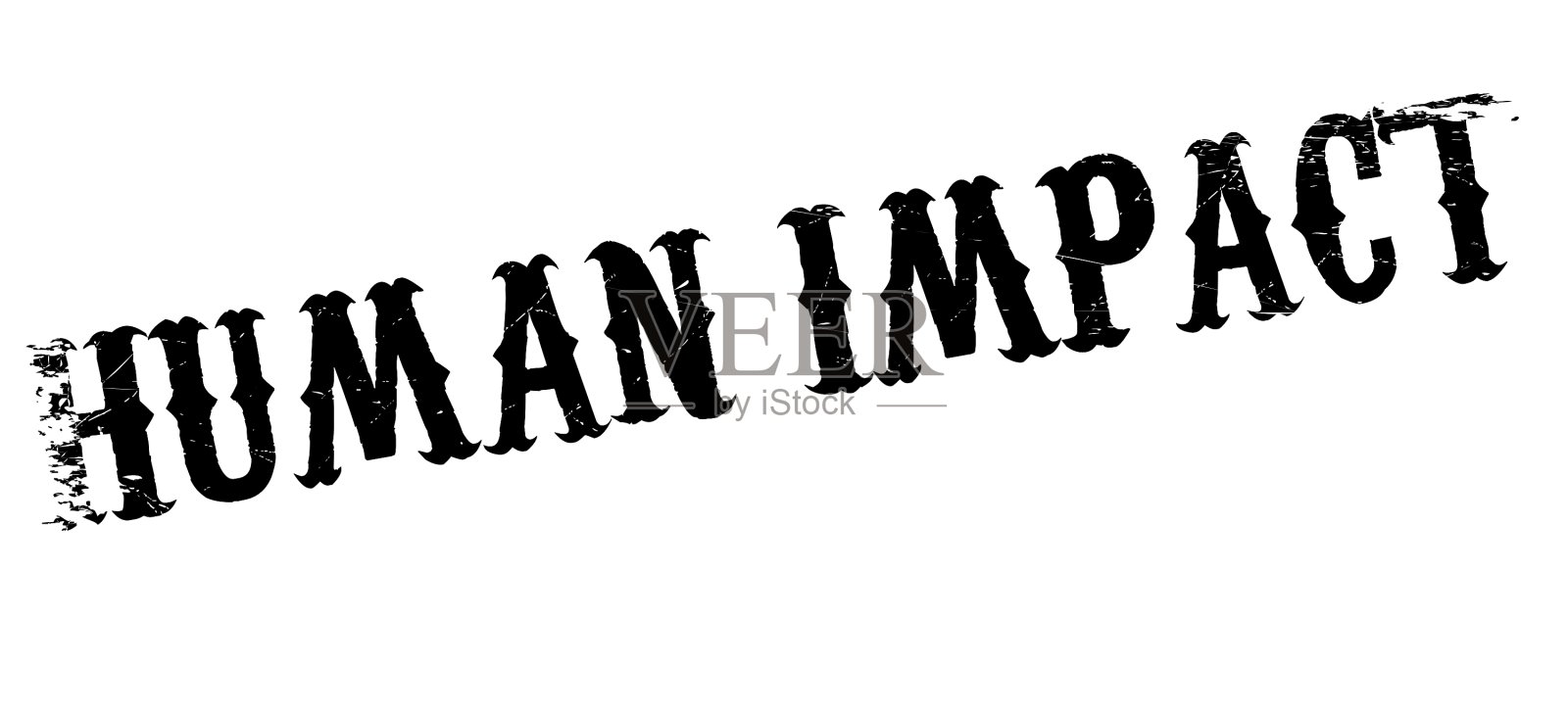 人体冲击橡胶印章插画图片素材