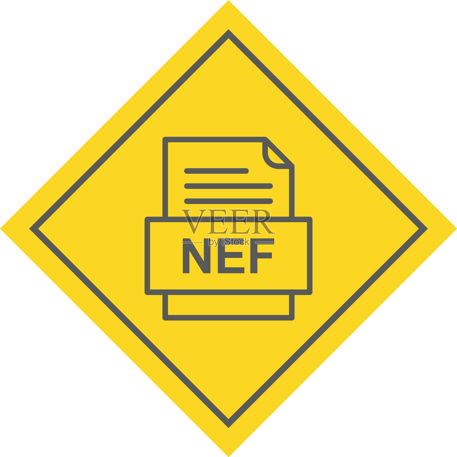 Nef文件文档图标设计元素图片