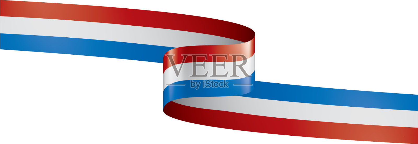 荷兰国旗上有白色设计元素图片
