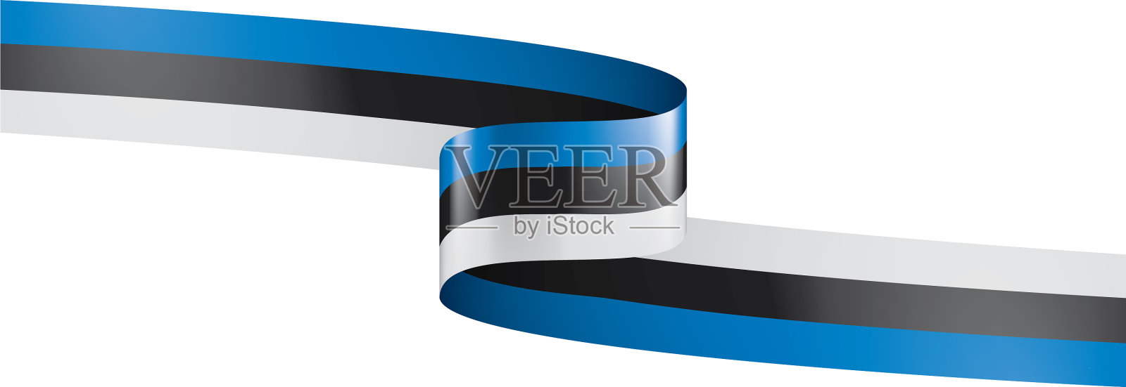 爱沙尼亚国旗上的白色设计元素图片