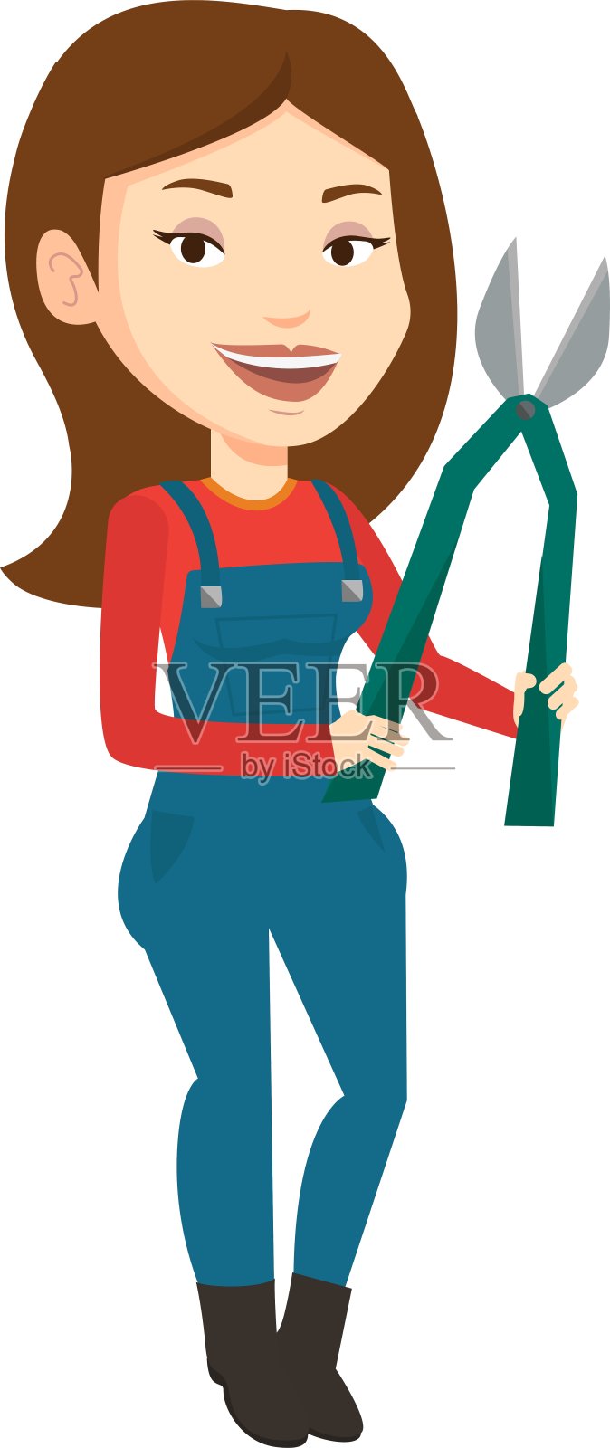 农民与修剪工具设计元素图片