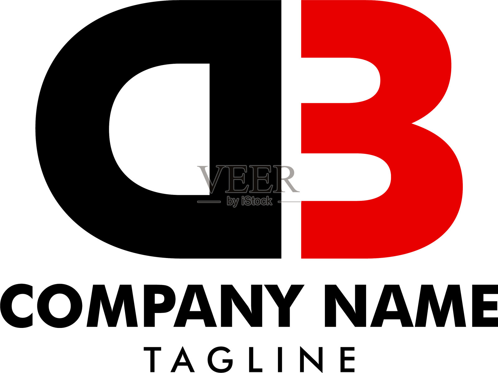 初始字母db标志模板设计插画图片素材