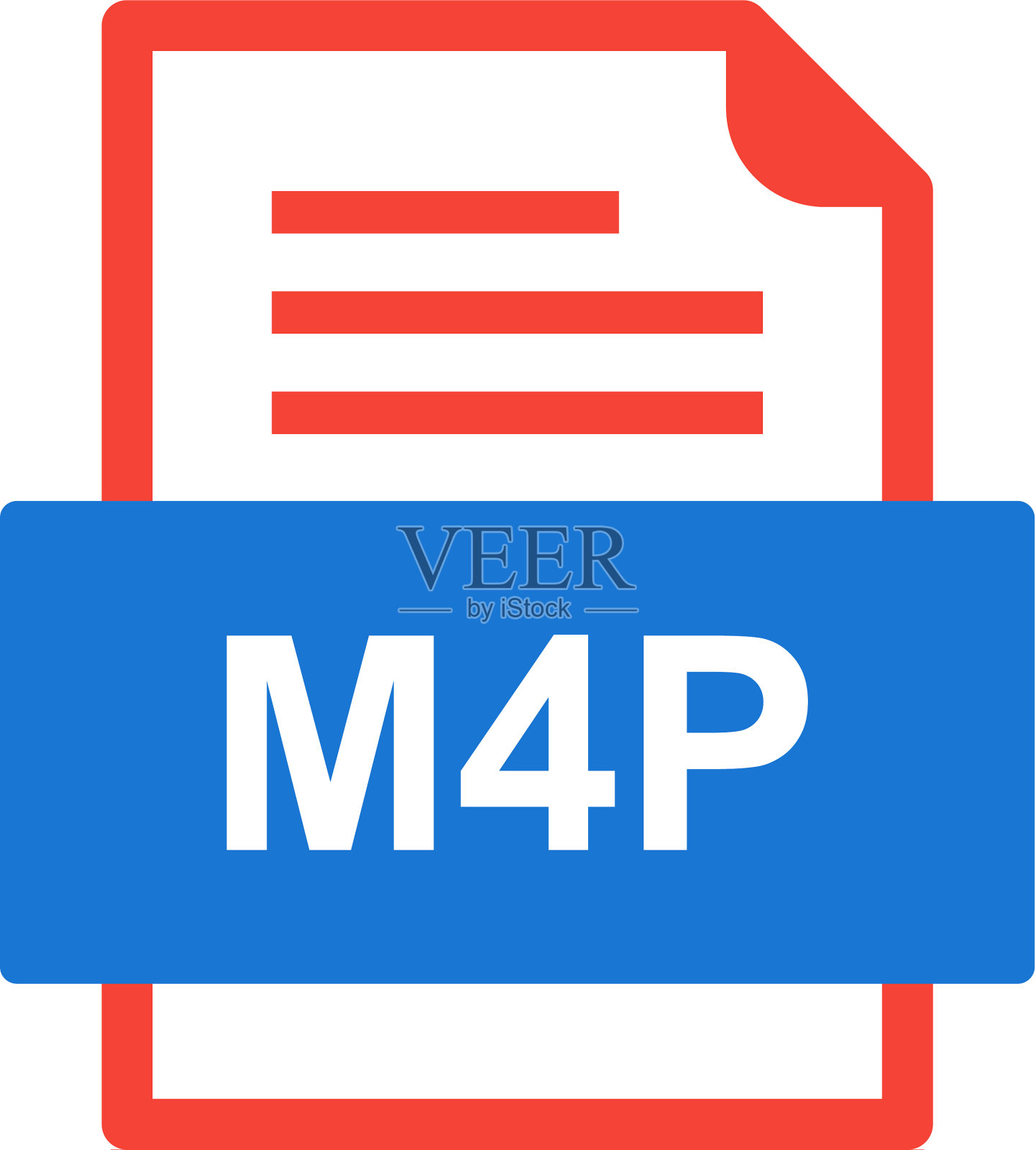 M4p文件文档图标设计元素图片