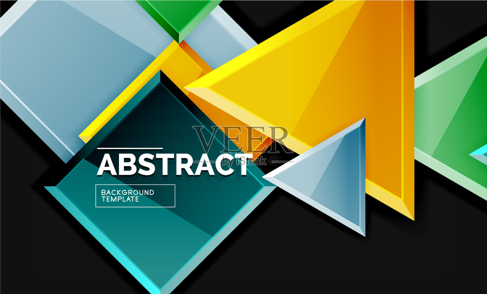 闪亮风格的几何背景插画图片素材