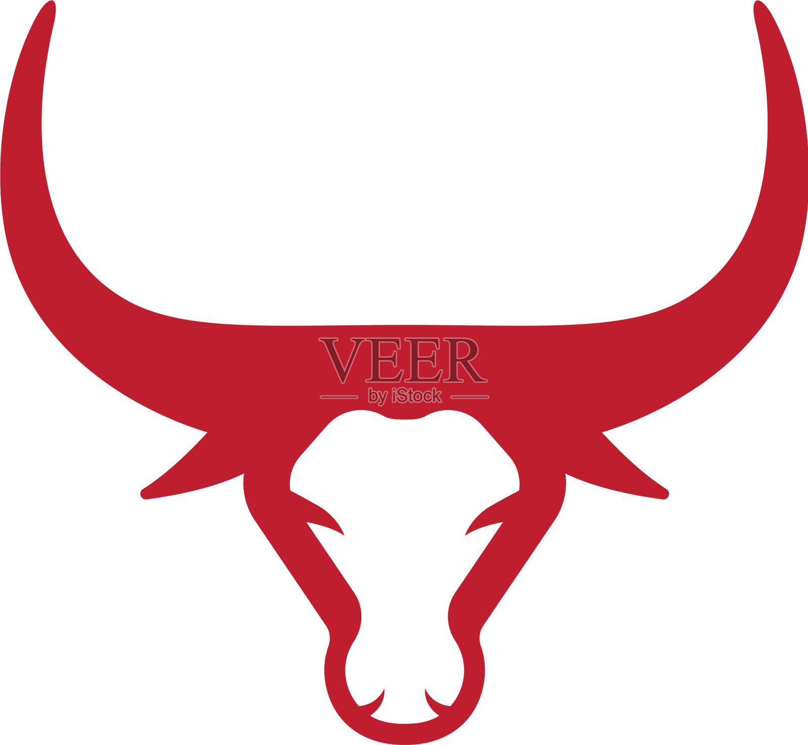 公牛头图标设计元素图片