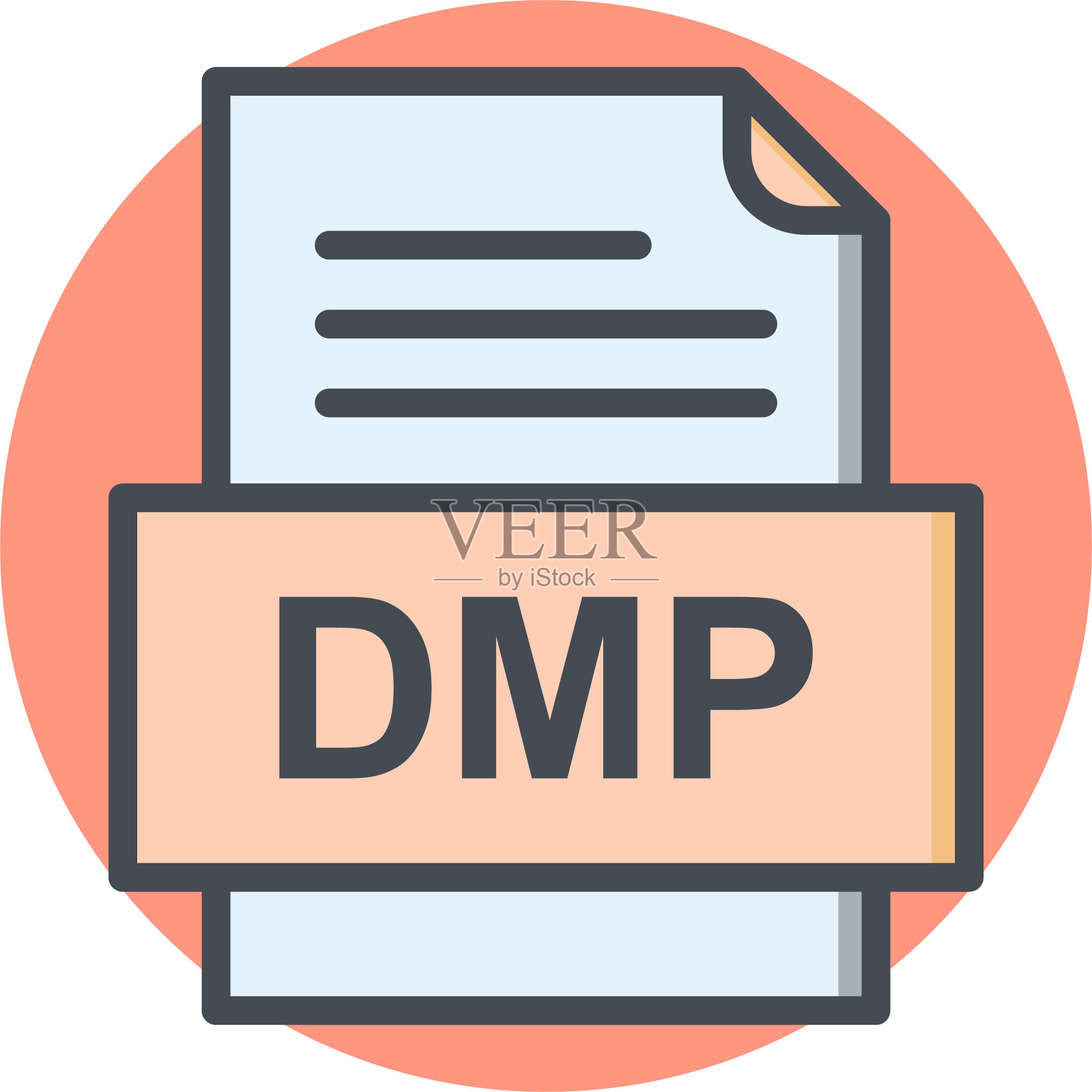 DMP文件文档图标设计元素图片