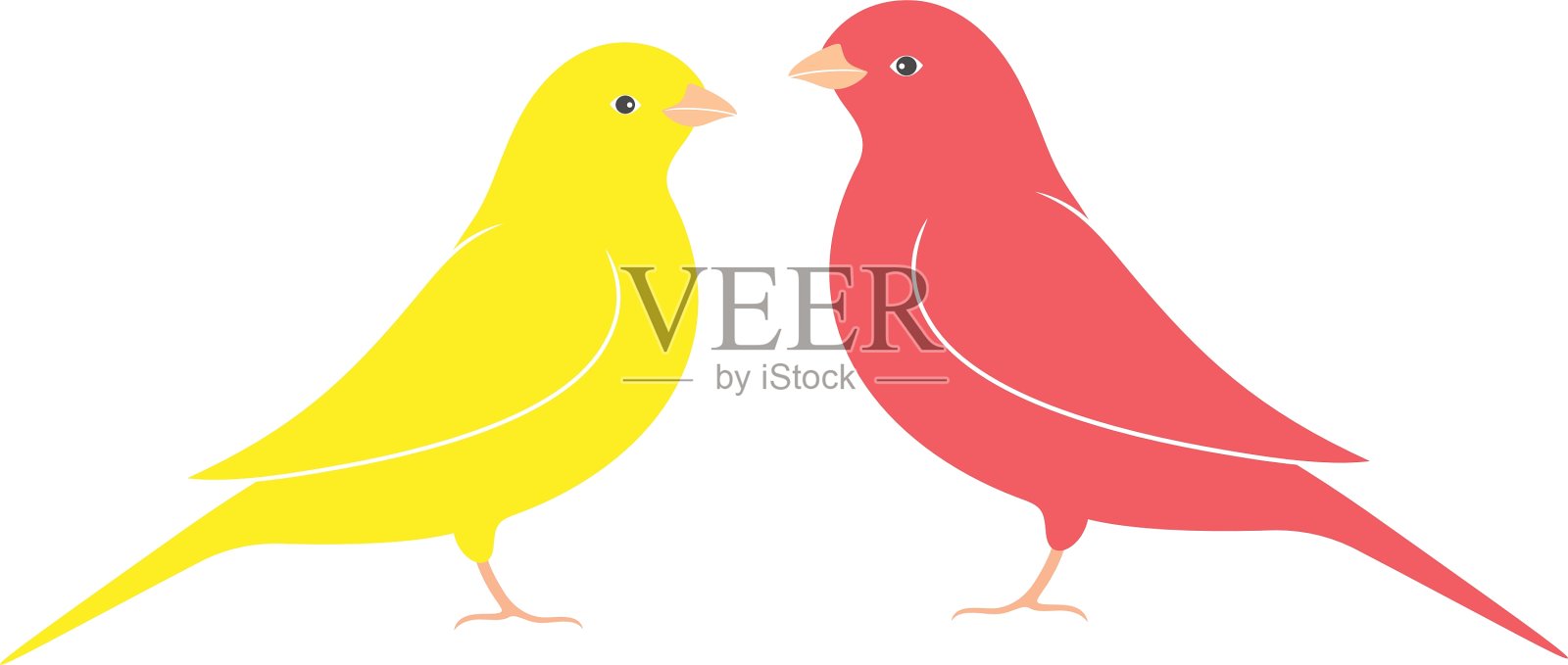 金丝雀设计元素图片