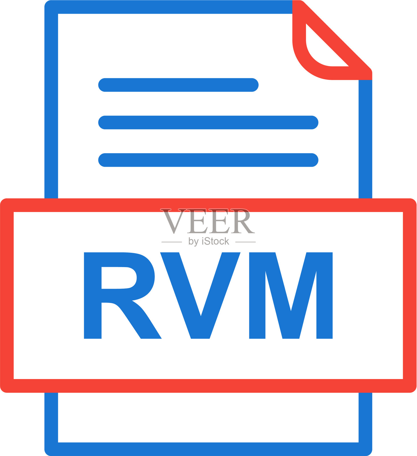 RVM文件文档图标设计元素图片