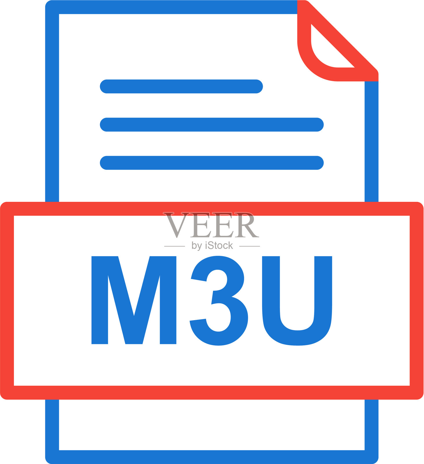 M3u文件文档图标设计元素图片