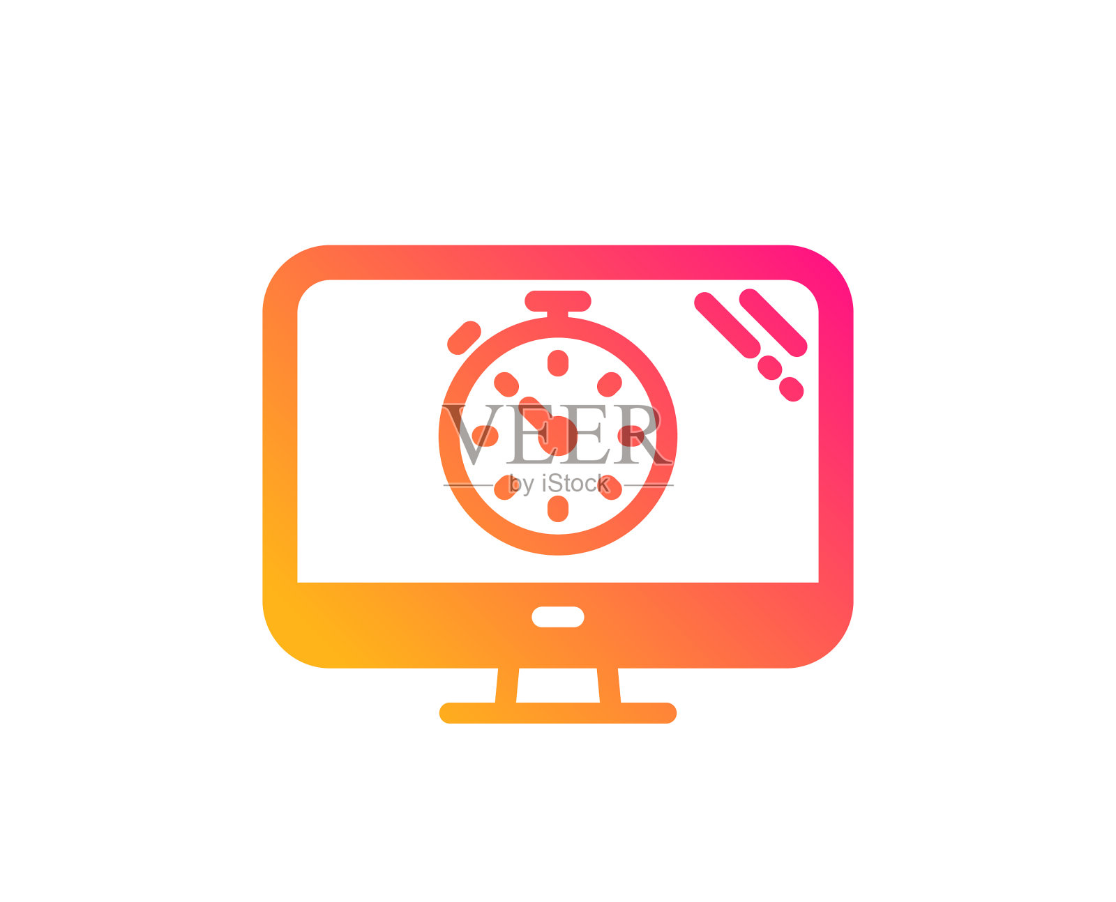 Seo定时器图标搜索引擎优化标志设计元素图片