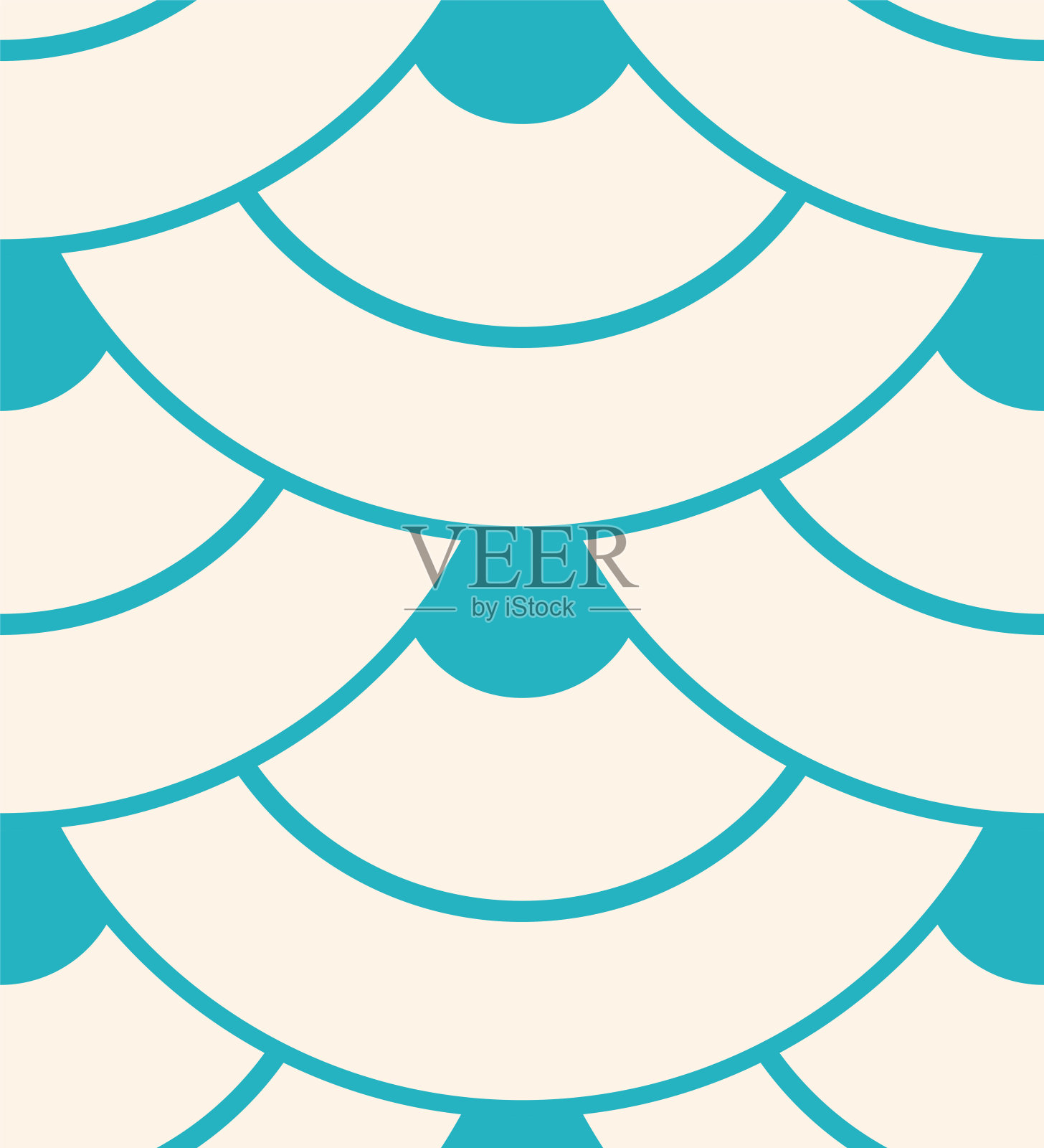 无缝日本式图案，代表青海海浪插画图片素材