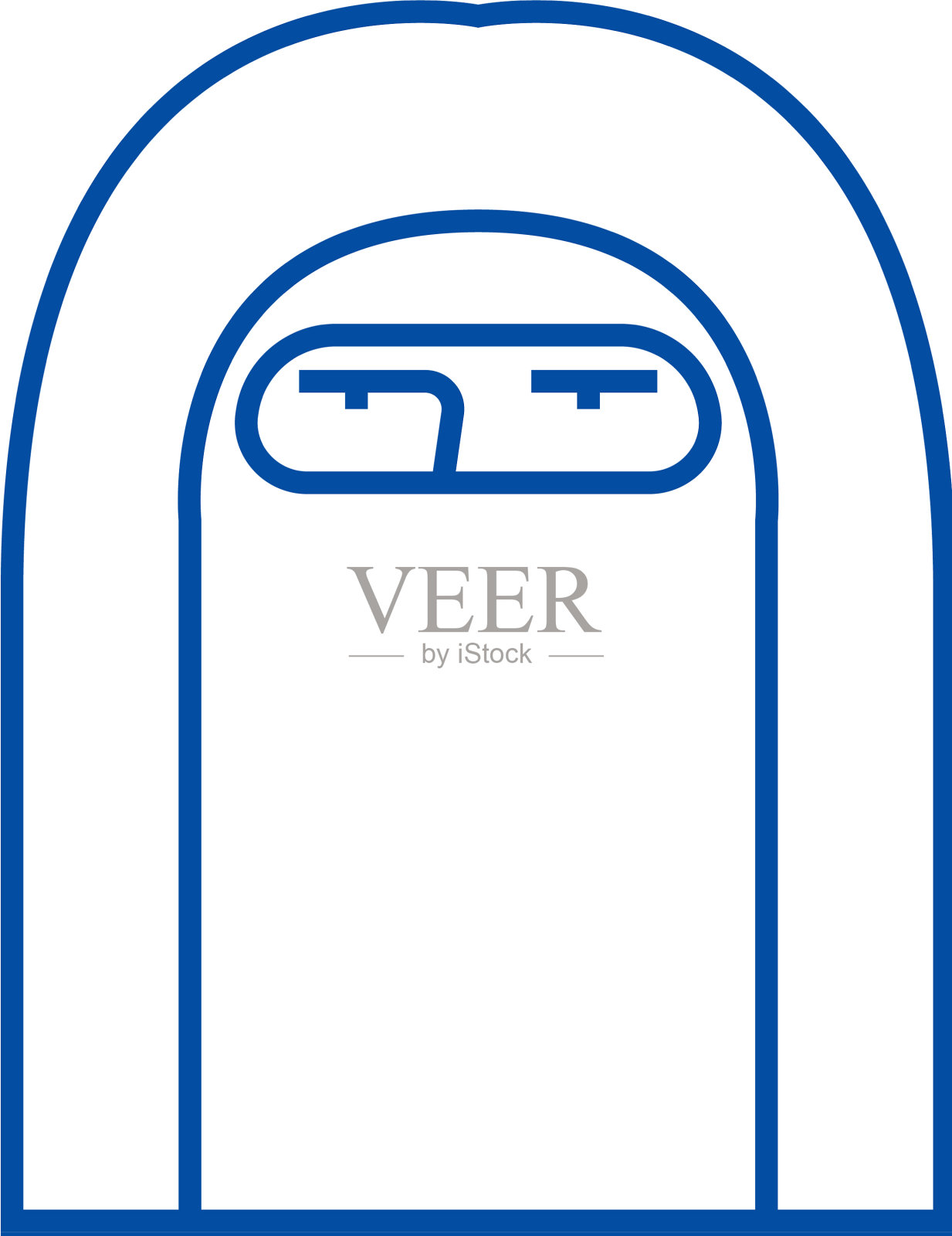 穆斯林妇女线图标概念穆斯林妇女平设计元素图片