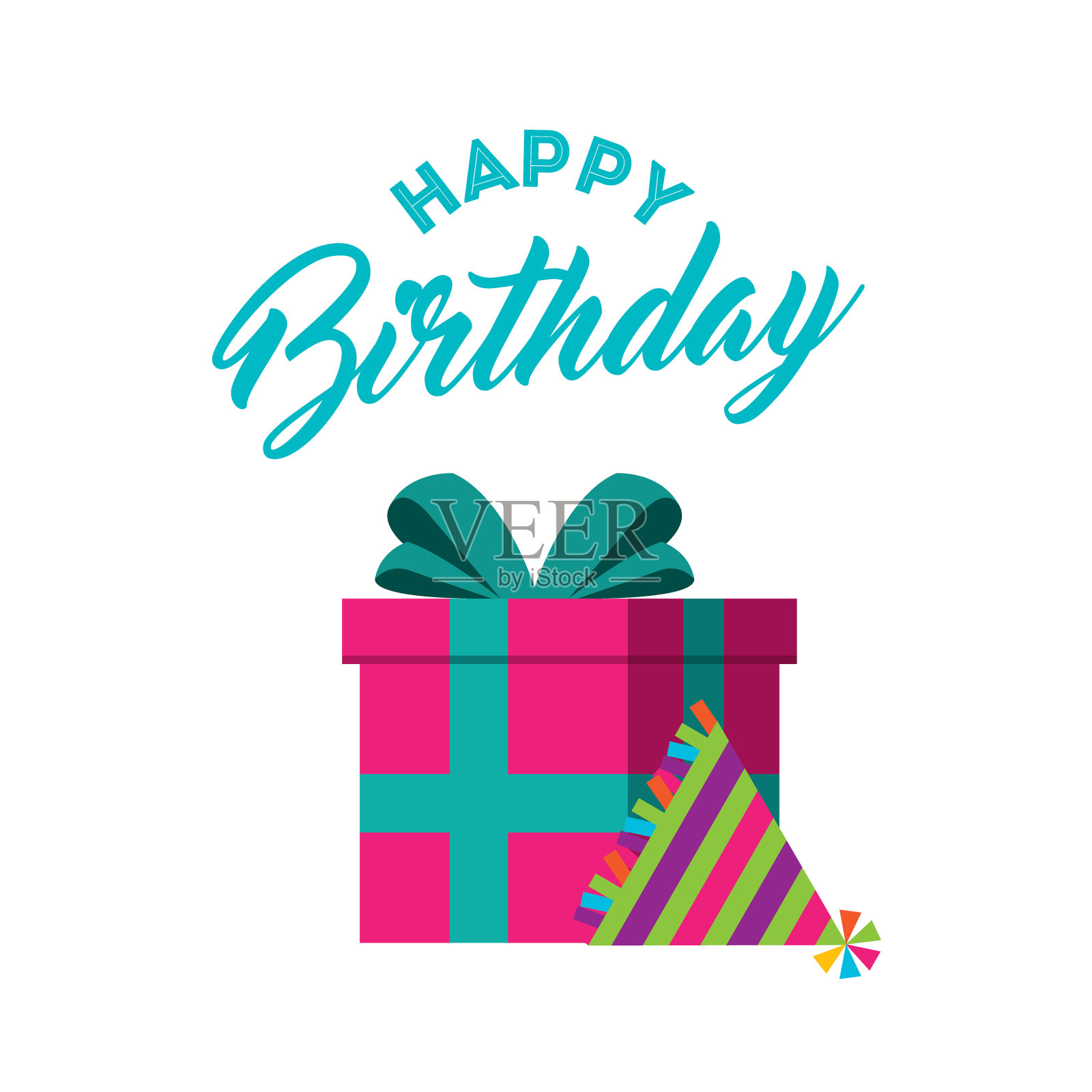 生日贺卡和礼物设计元素图片