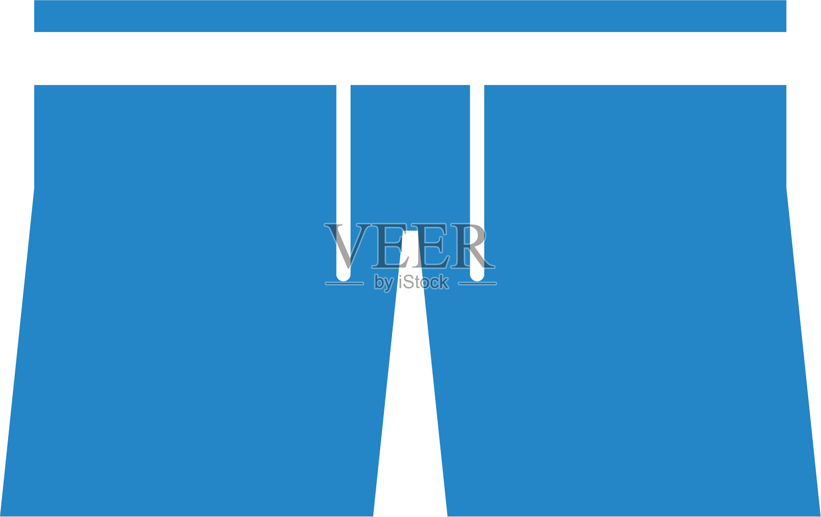 男性泳衣孤立的标志设计元素图片