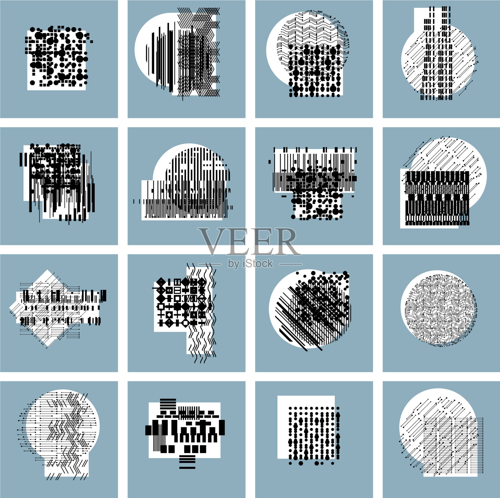 抽象几何构图设置背景插画图片素材