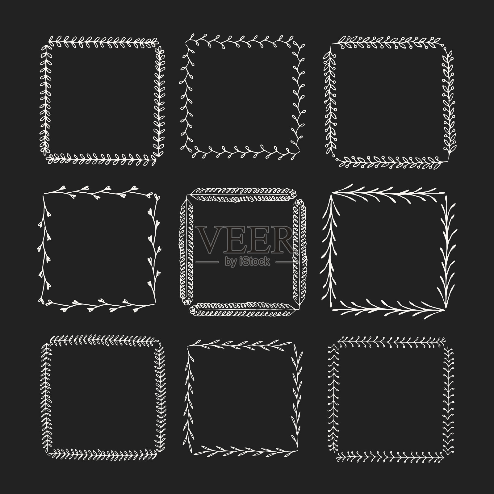 复古画框到您的模板插画图片素材