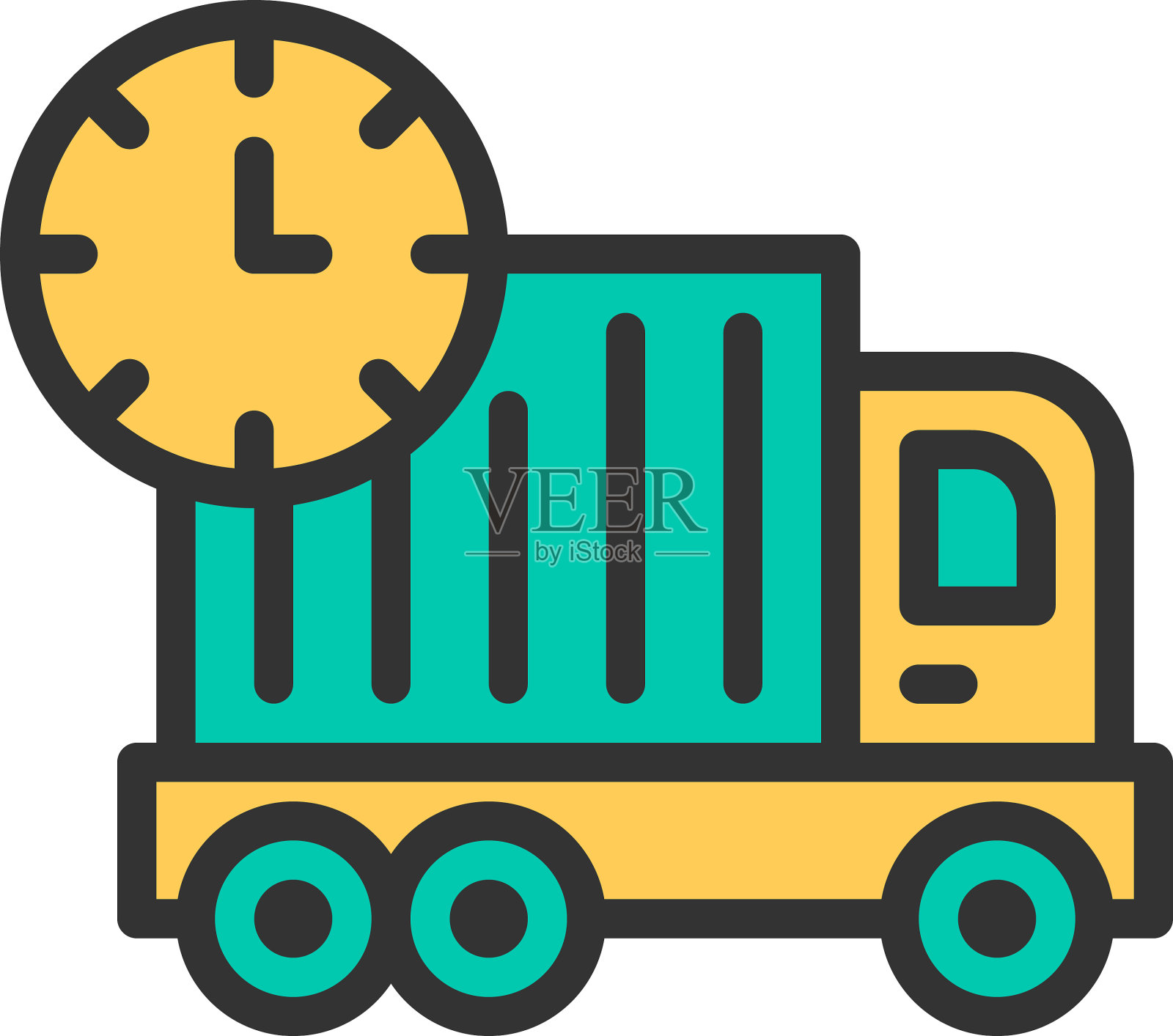 送货卡车图标设计购物图标设计设计元素图片