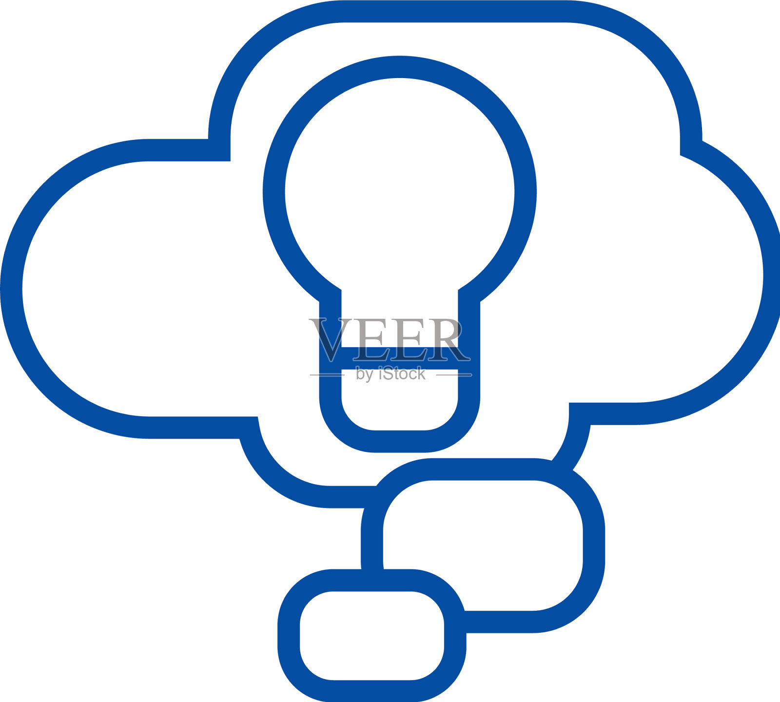 灯意在云线图标概念灯意在设计元素图片