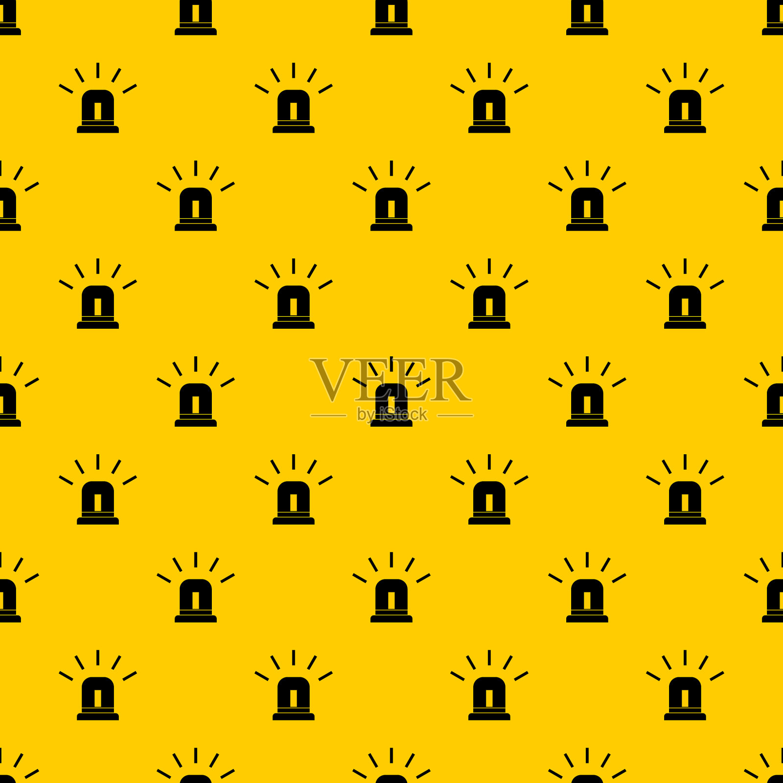 蓝色警用闪光图案插画图片素材